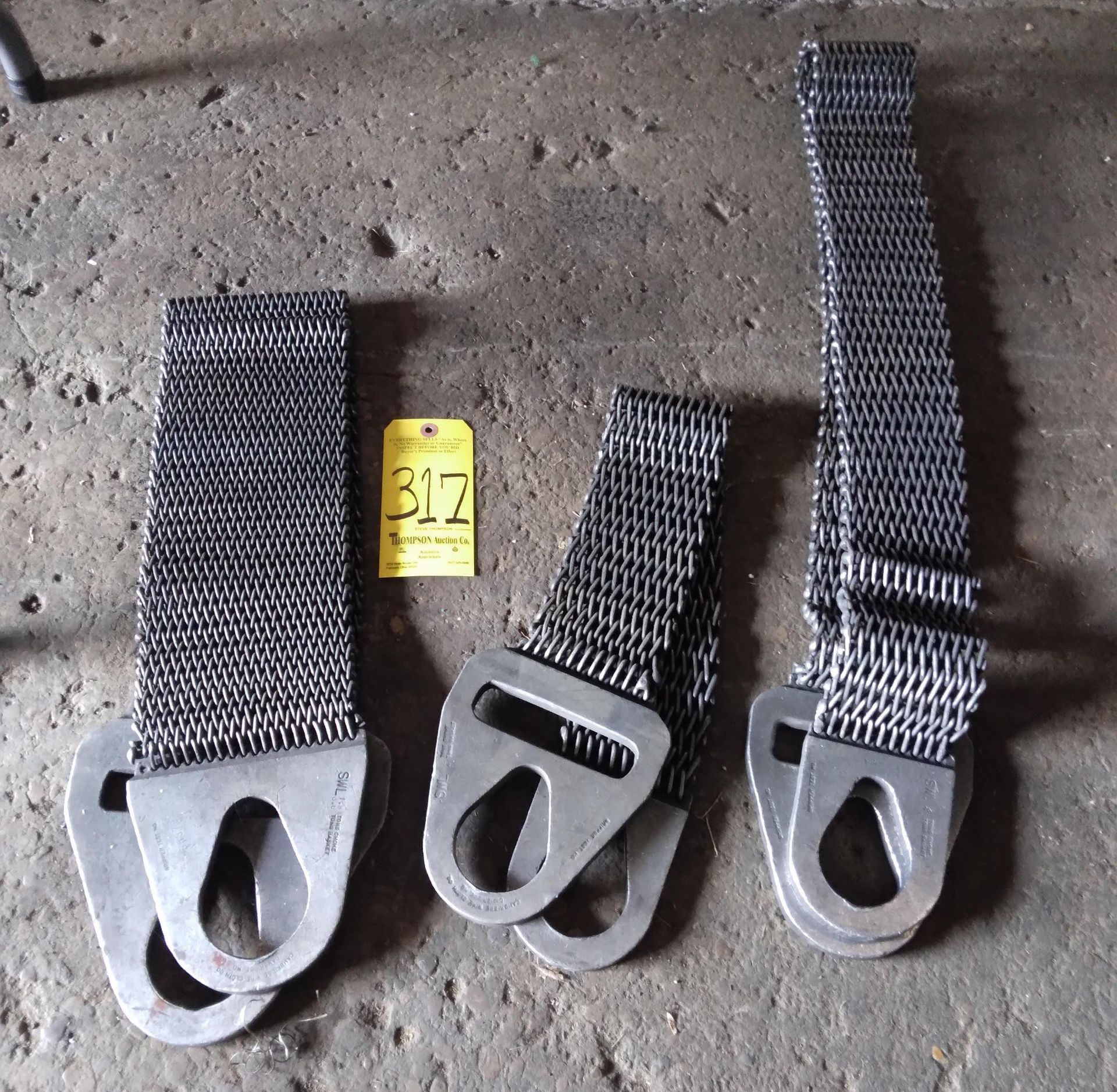 (3) Steel Lifting Straps