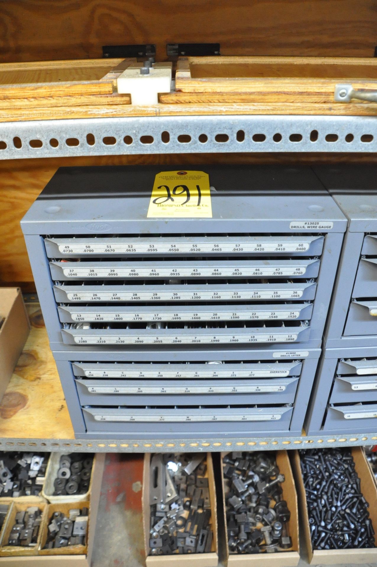 Lot-(1) Huot 5-Drawer Numeric Drills Cabinet and (1) 3-Drawer Letter Size Drills Cabinet,