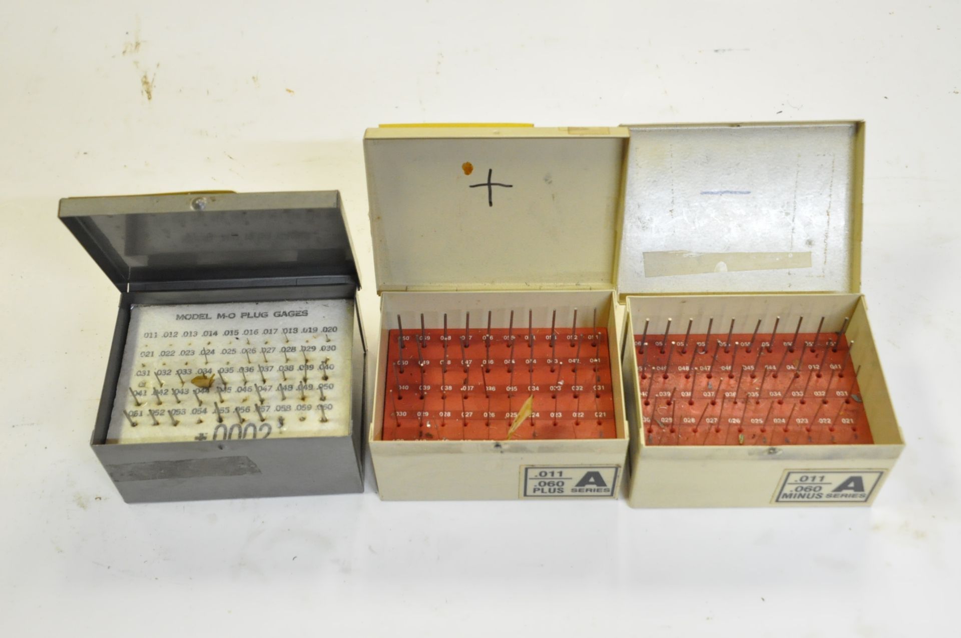 Lot-(2) Vermont and (1) Hutchinson .011 - .060 Pin Gage Sets