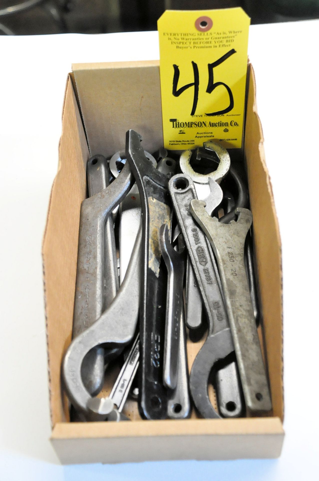 Lot-Various Spanner Type Wrenches in (1) Box