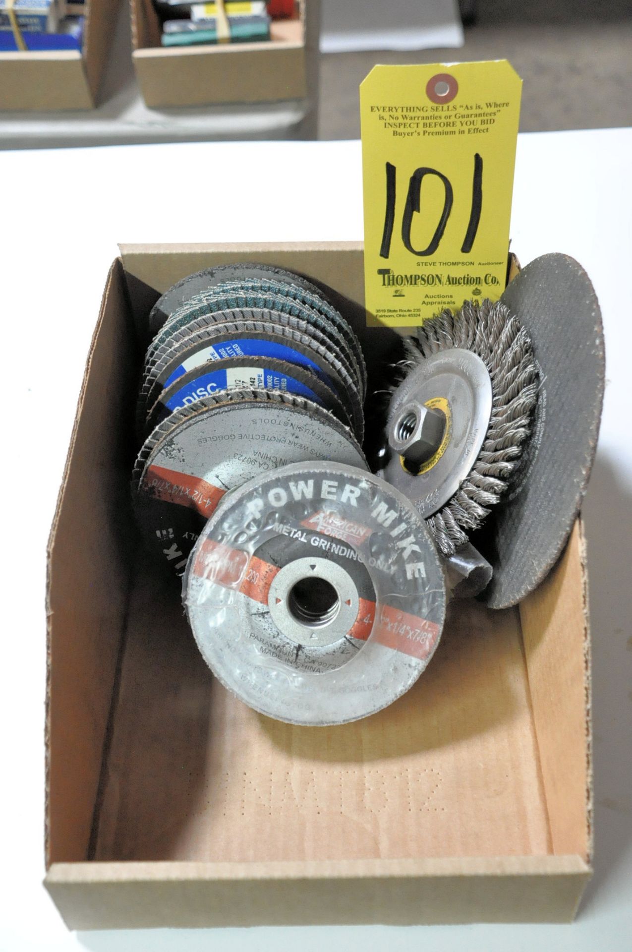 Lot-Various Side Grinder Wheels in (1) Box