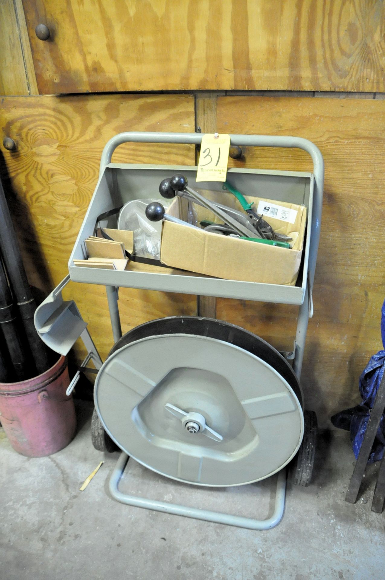 Banding Cart with 3/4" Steel Banding, Tools and Clips