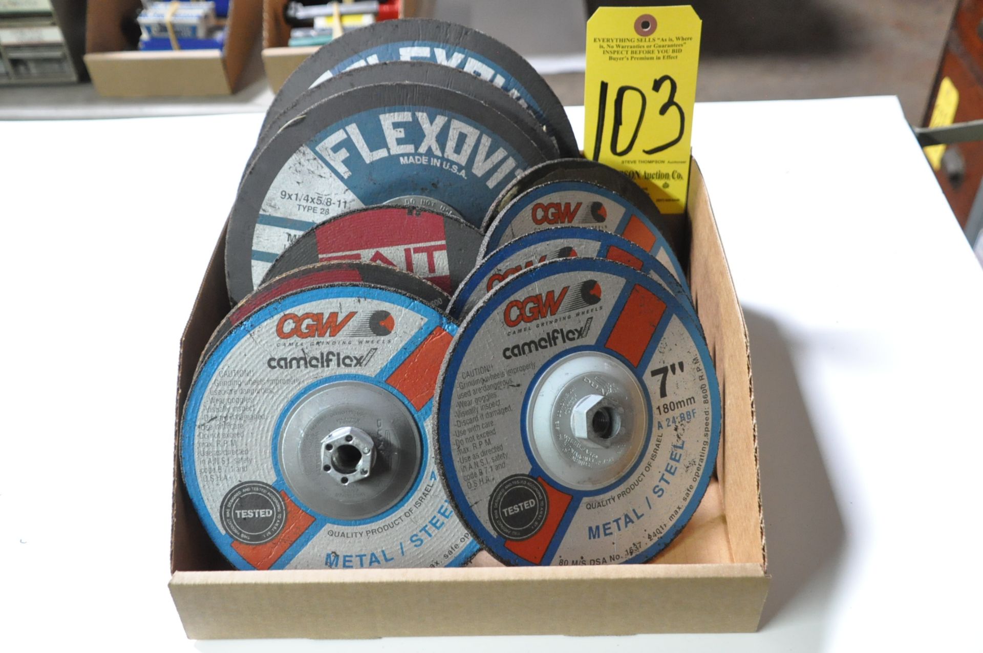 Lot-7" and 9" Side Grinder Wheels in (1) Box