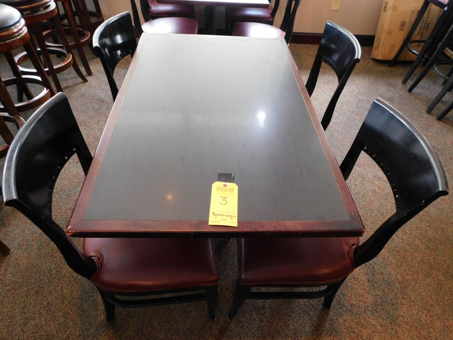 Table with 4 Chairs, 4'L x 30"W