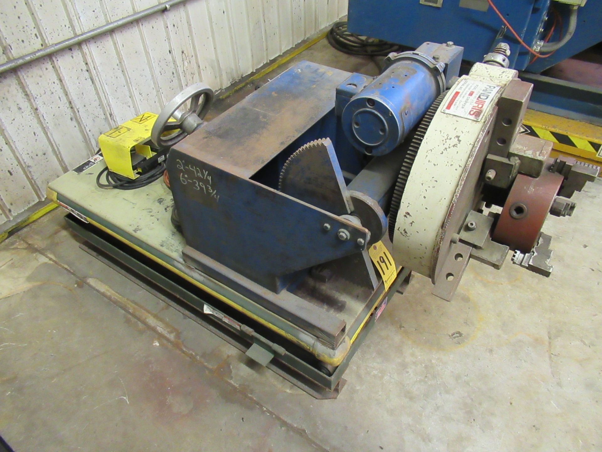 Preston - Easton Model PA-5MT Welding Positioner SN 319, 500lb cap. w/Pandjiris 18" 3Jaw Chuck, - Image 2 of 11