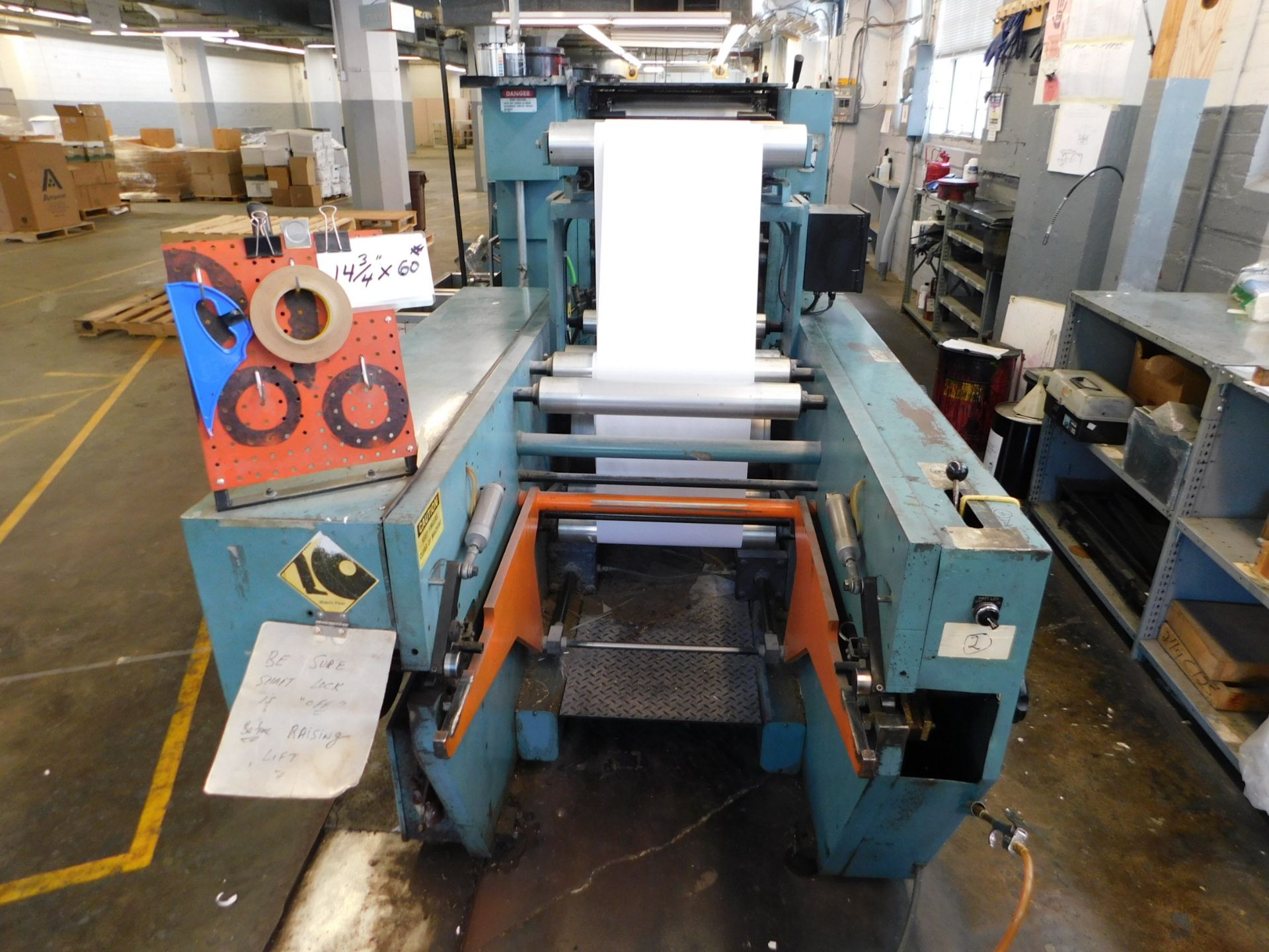 Stevens MS1000 3-Color Press, Model ST-1000, SN 0125851, Prints 1/1 or 2/1 or 3/0, Roll to Sheet, - Image 8 of 12