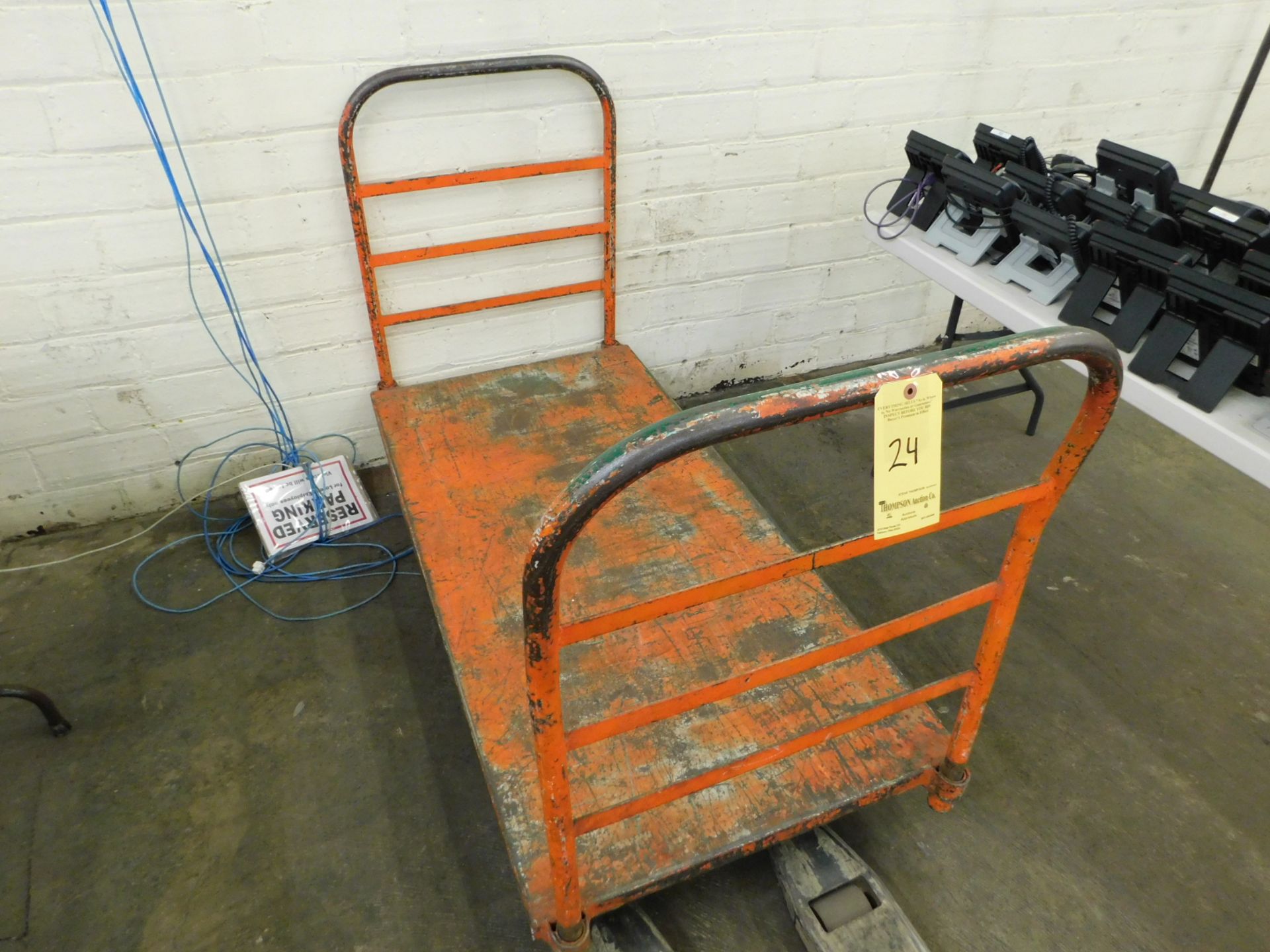 5' Metal Push Cart