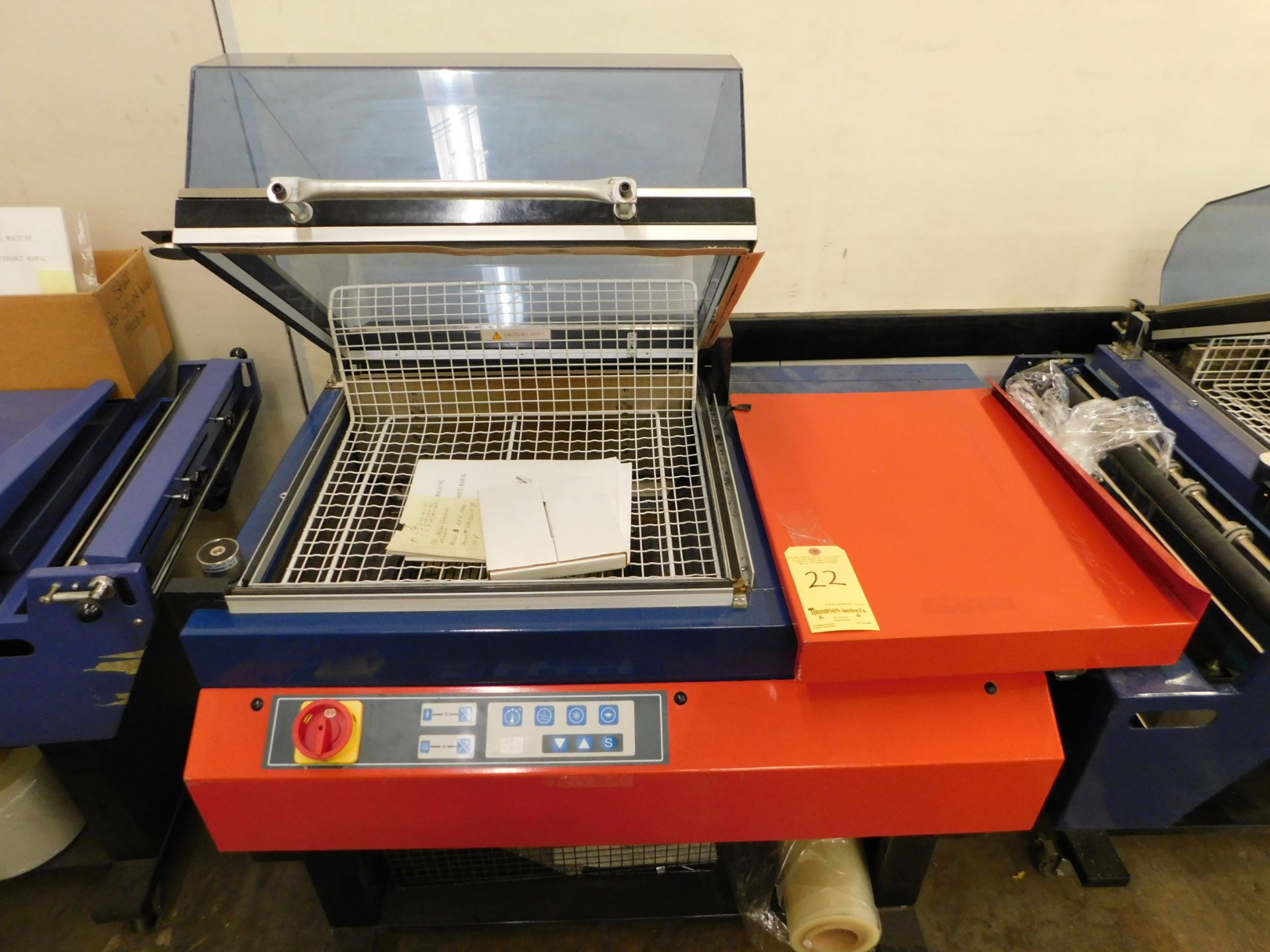 CE / Thompson Direct Shrink Wrapping Machine, Model TDI-455, SN H1308030334