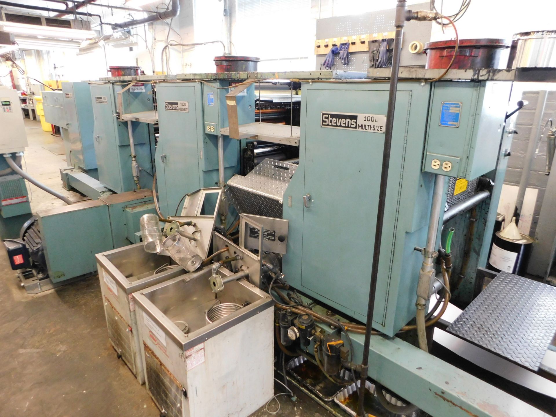 Stevens MS1000 3-Color Press, Model ST-1000, SN 0125851, Prints 1/1 or 2/1 or 3/0, Roll to Sheet, - Image 9 of 12