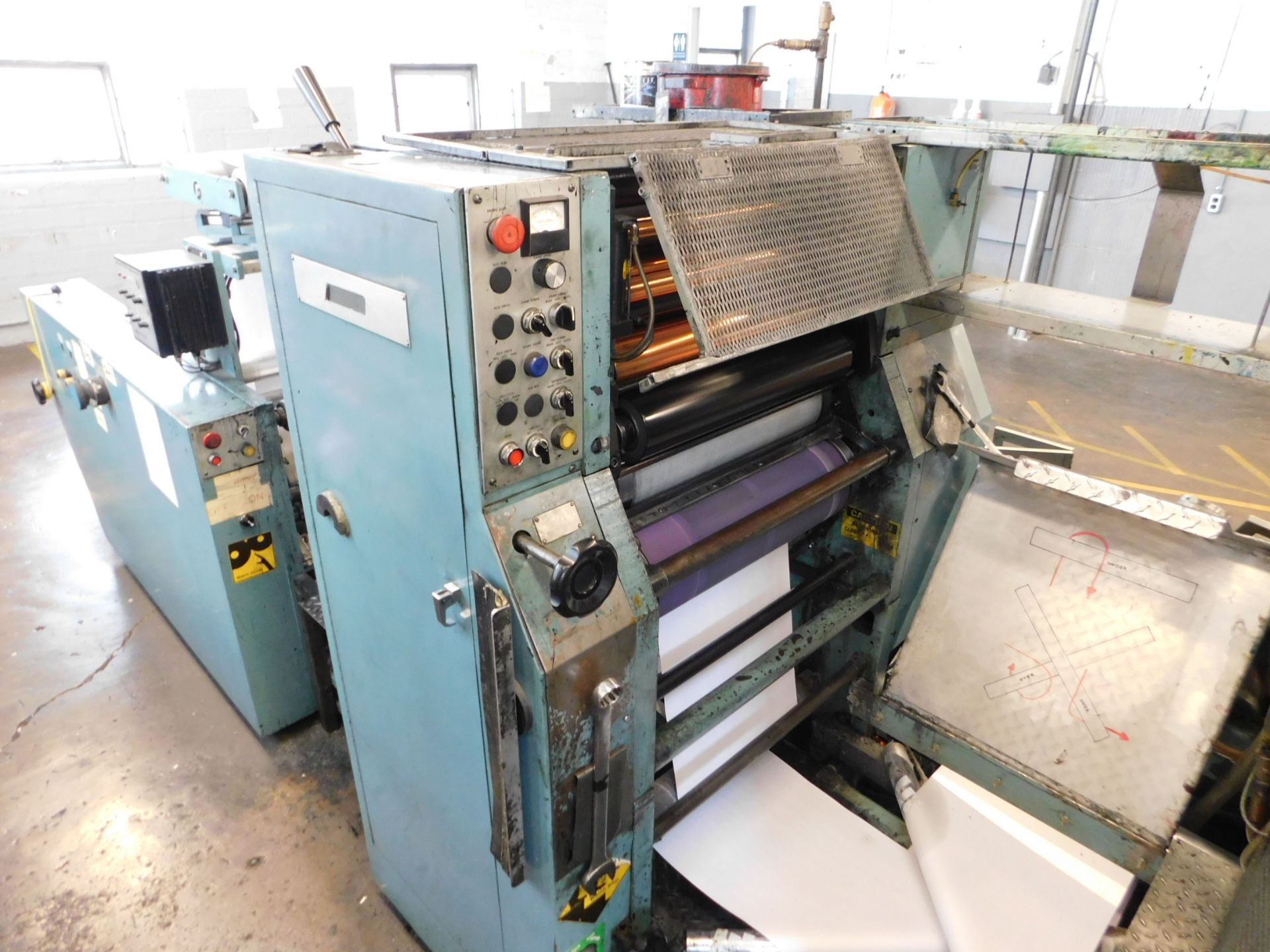 Stevens MS1000 3-Color Press, Model ST-1000, SN 0125851, Prints 1/1 or 2/1 or 3/0, Roll to Sheet, - Image 6 of 12