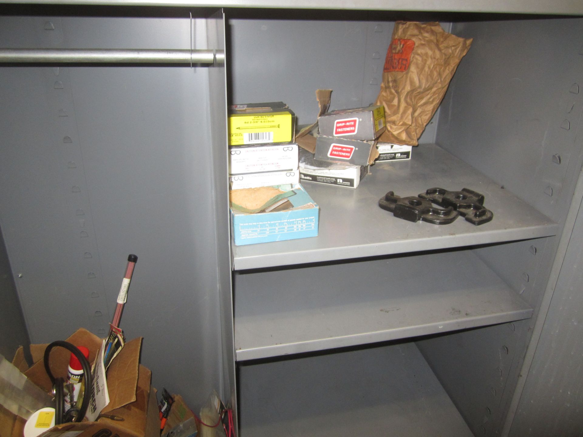 2-Door Upright Storage Cabinet and Contents - Image 3 of 4