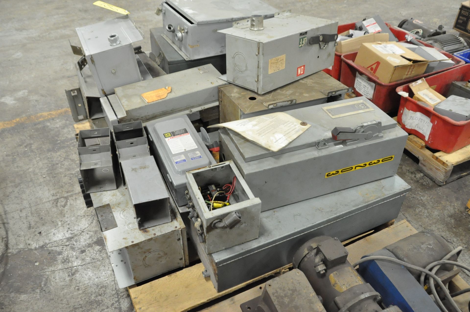 Lot-Electrical Work Boxes, Enclosed Safety Switch Boxes, Buss Plugs, etc. on (1) Pallet - Image 2 of 2