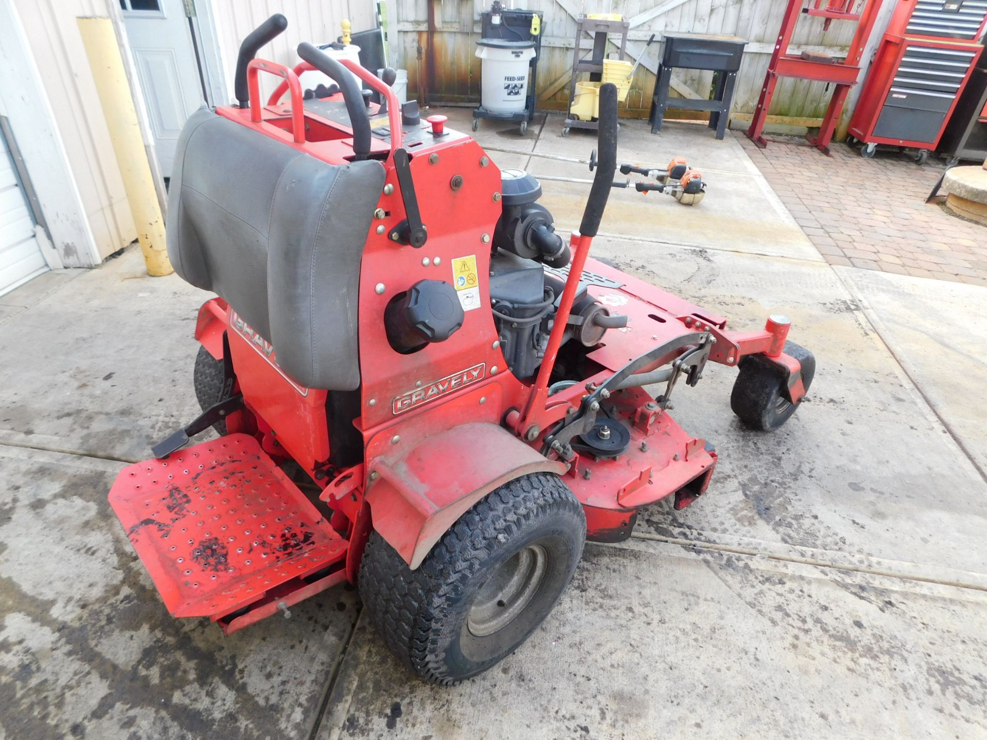 Gravely Pro-Stance 52 Stand on Mower SN#020377, 52"deck, Kawaski FX691VGas Enngine 2,332hrs. - Image 7 of 12