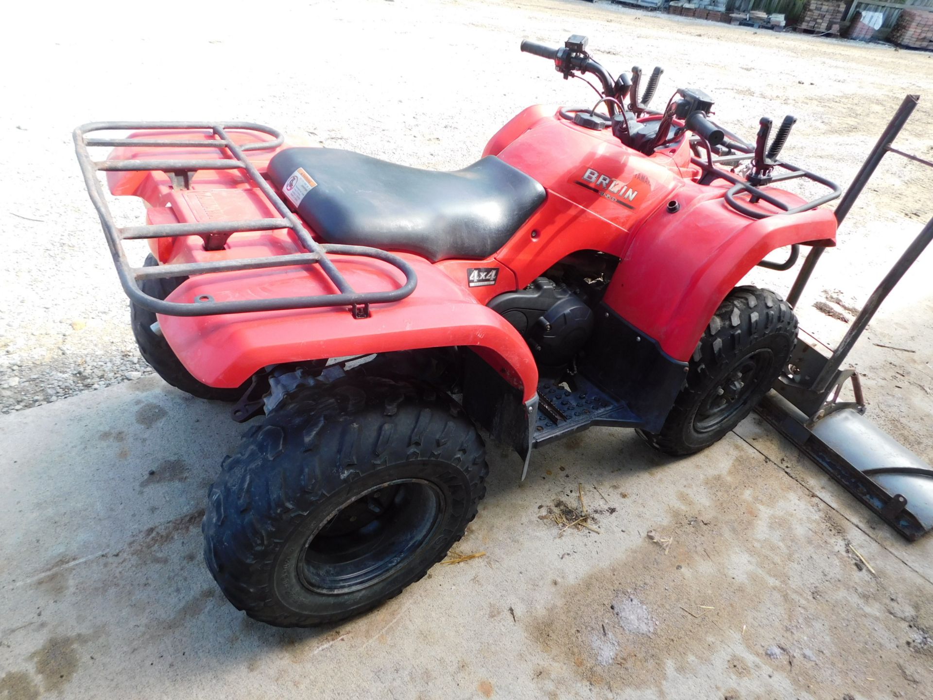 Yamaha Bruin 350 4X4 ATV w/Electric Winch 4' Snow Plow - Image 4 of 10