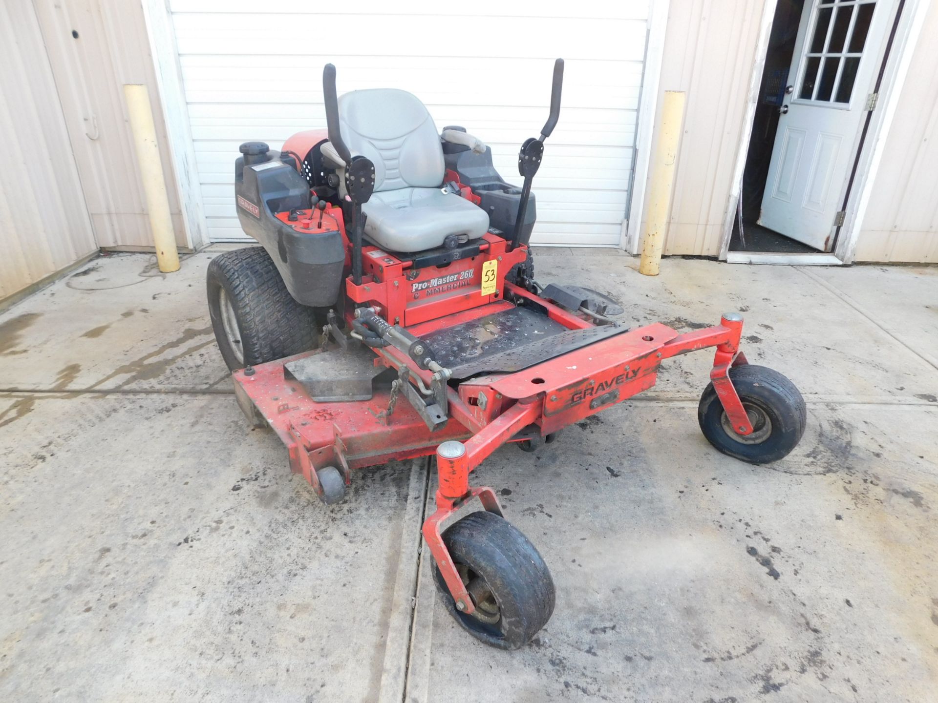 Gravely ProMaster 260 Commercial Zero Turn Mower SN#010684, 60"deck, Kawaski Gas Engine 3,152hrs.