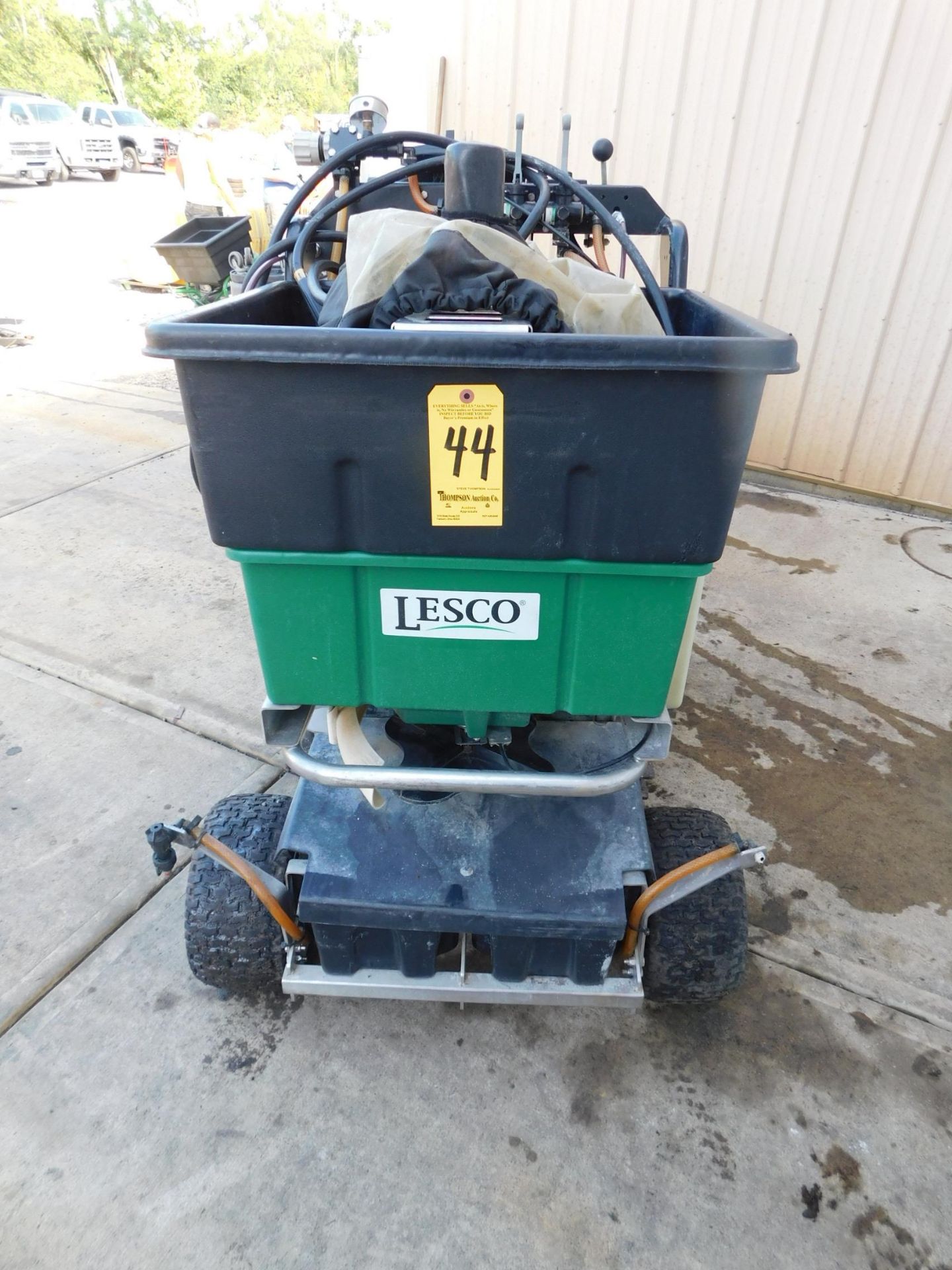 Lesco Gas Powered Stand on Sprayer/Spreader w/Subaru 9hp gas Engine - Image 4 of 9