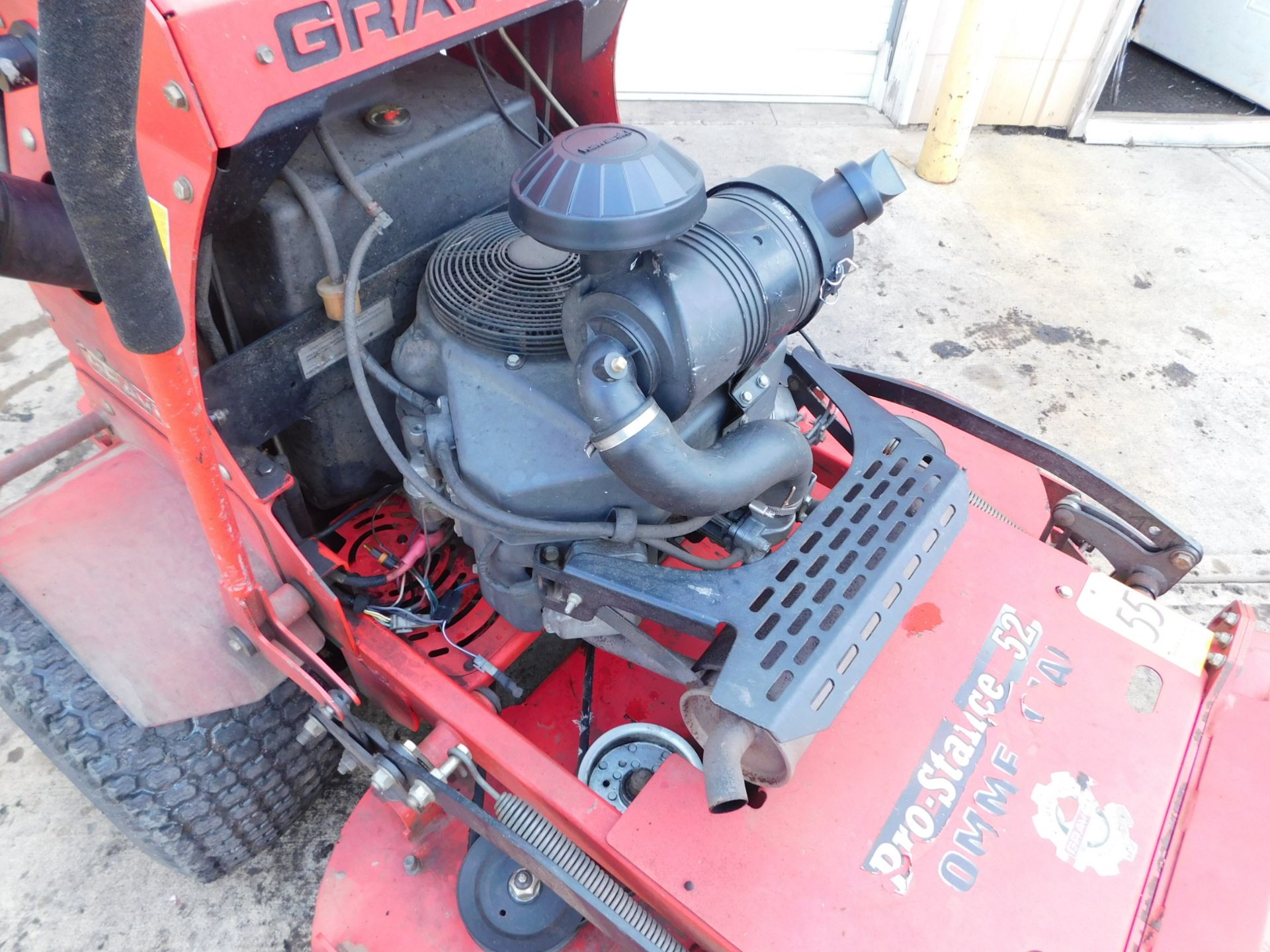 Gravely Pro-Stance 52 Stand on Mower SN#020377, 52"deck, Kawaski FX691VGas Enngine 2,332hrs. - Image 8 of 12