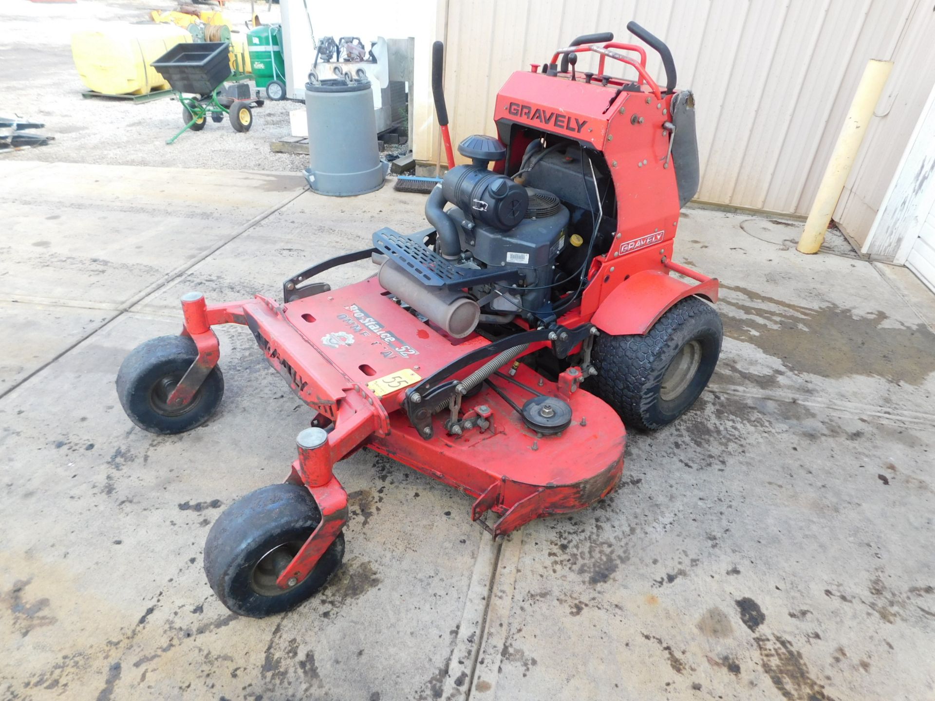 Gravely Pro-Stance 52 Stand on Mower SN#020377, 52"deck, Kawaski FX691VGas Enngine 2,332hrs. - Image 3 of 12