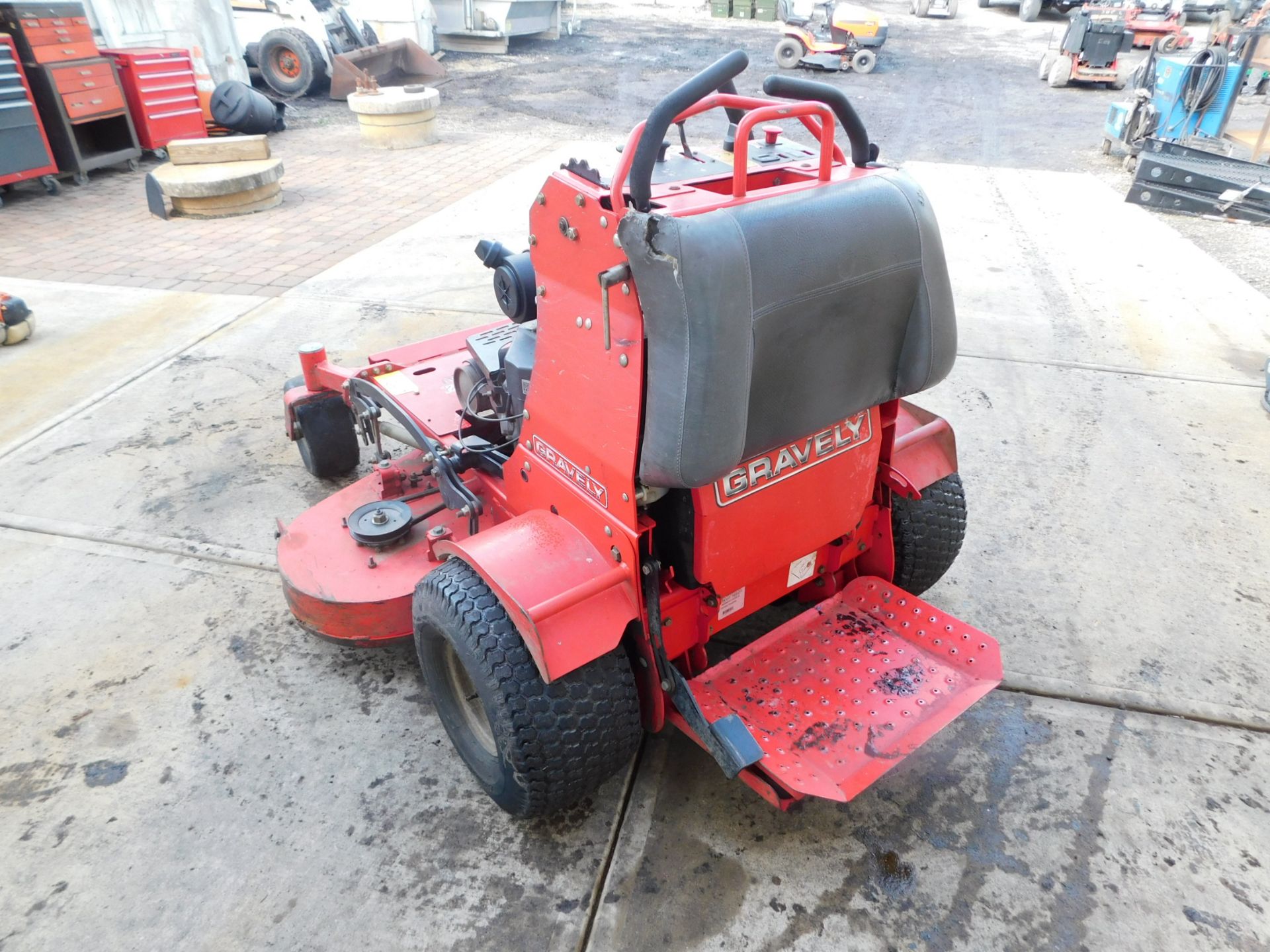 Gravely Pro-Stance 52 Stand on Mower SN#020377, 52"deck, Kawaski FX691VGas Enngine 2,332hrs. - Image 5 of 12