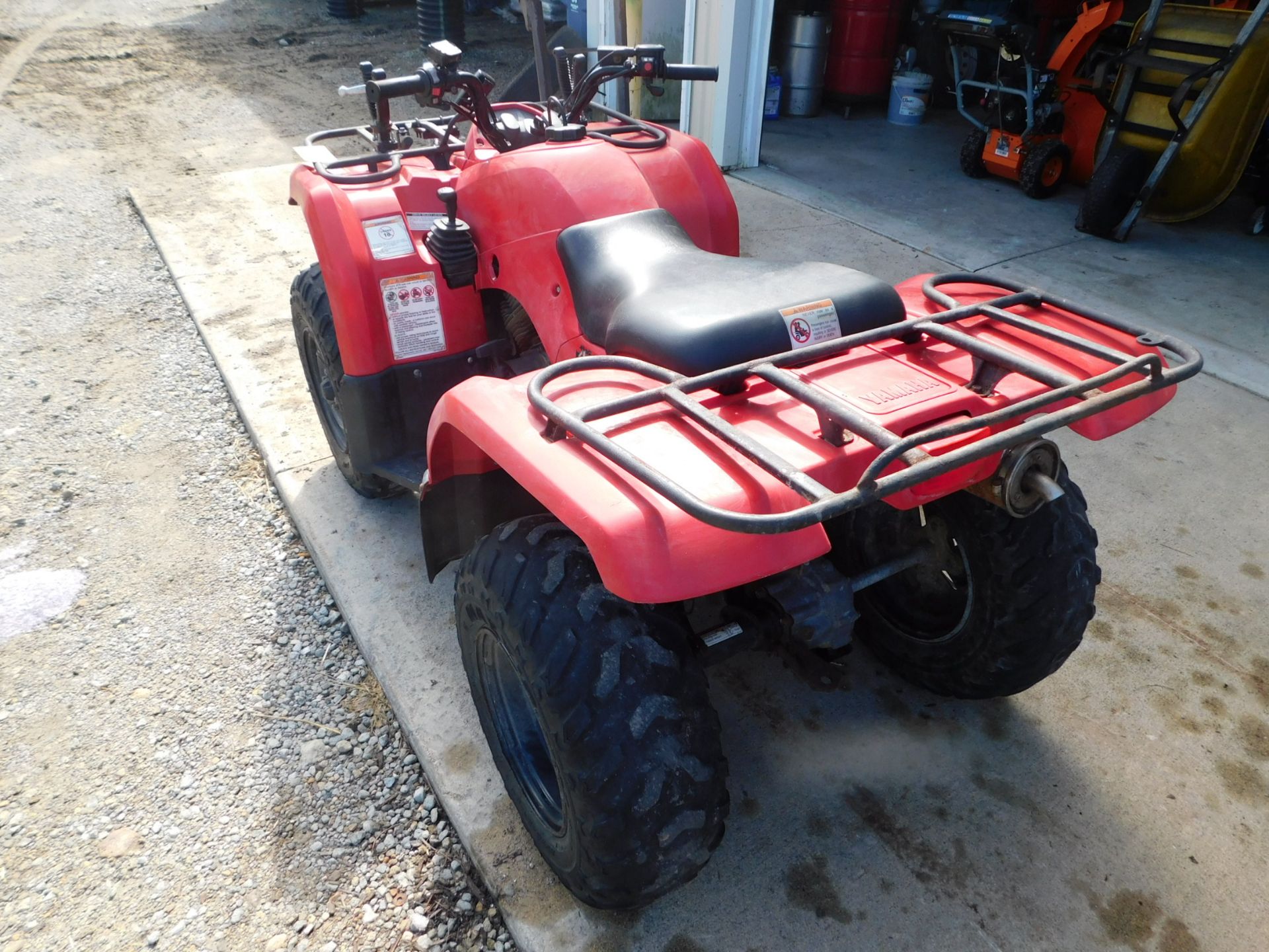 Yamaha Bruin 350 4X4 ATV w/Electric Winch 4' Snow Plow - Image 3 of 10