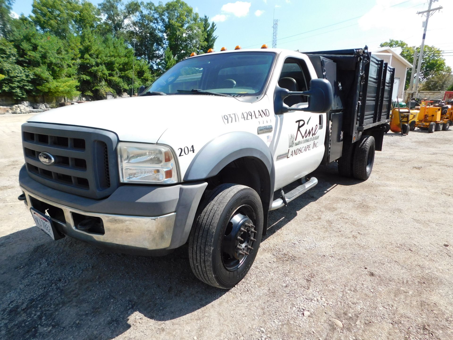 2005 Ford F-450XL Super Duty Single Axle Dump Bed Truck, VIN# 1GBOKVCG6BF156953, Power Stroke