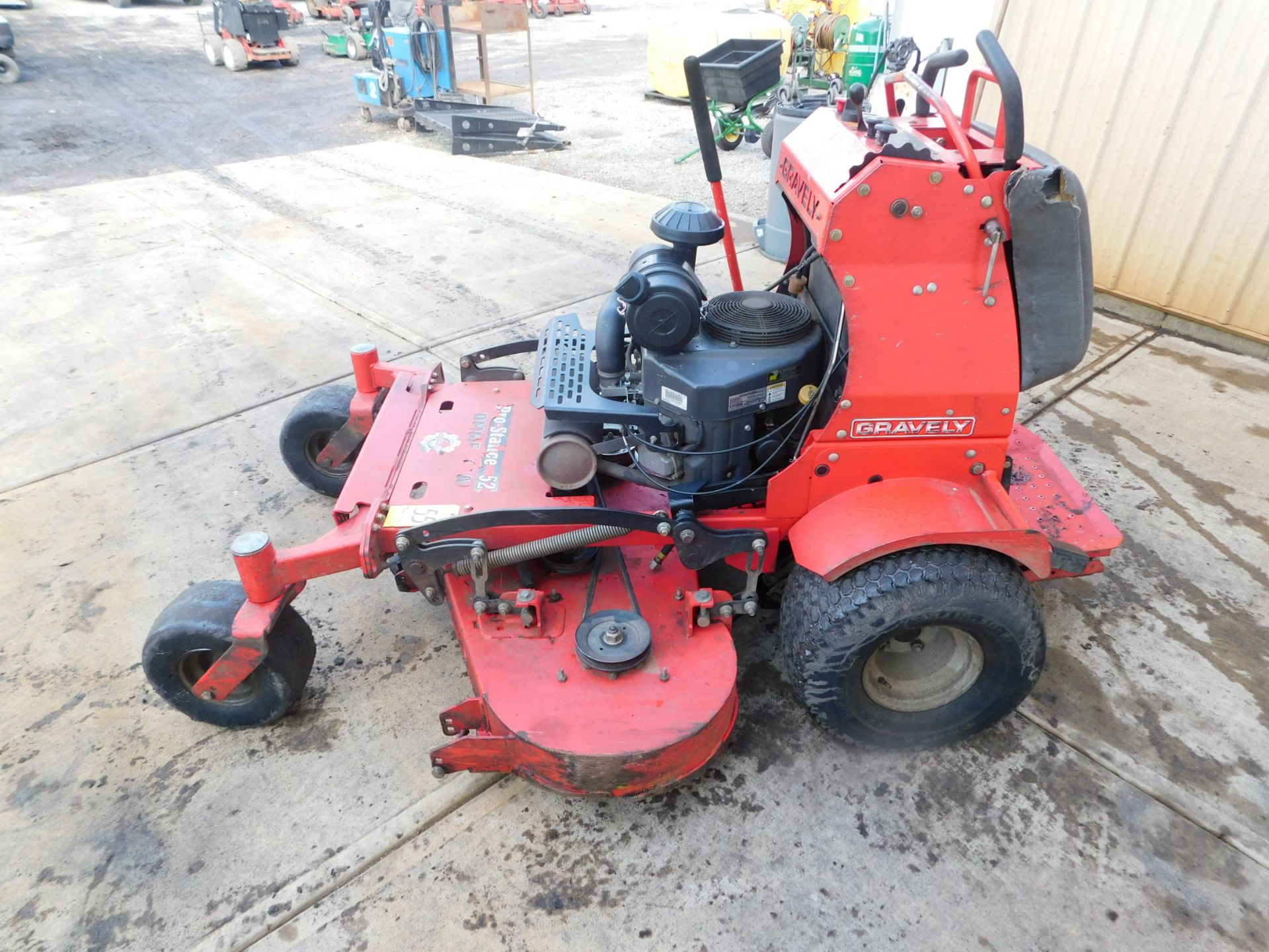 Gravely Pro-Stance 52 Stand on Mower SN#020377, 52"deck, Kawaski FX691VGas Enngine 2,332hrs. - Image 4 of 12