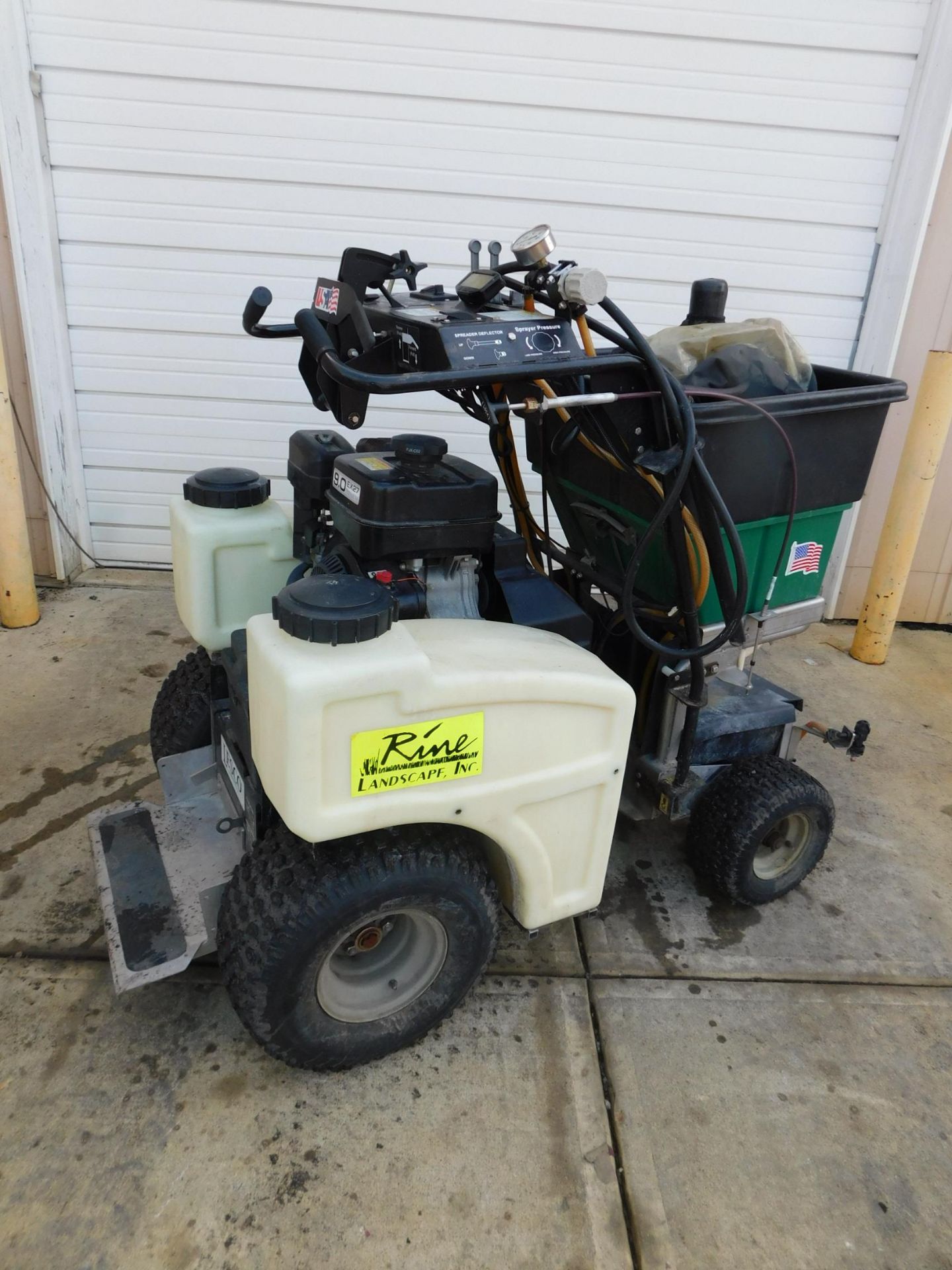 Lesco Gas Powered Stand on Sprayer/Spreader w/Subaru 9hp gas Engine