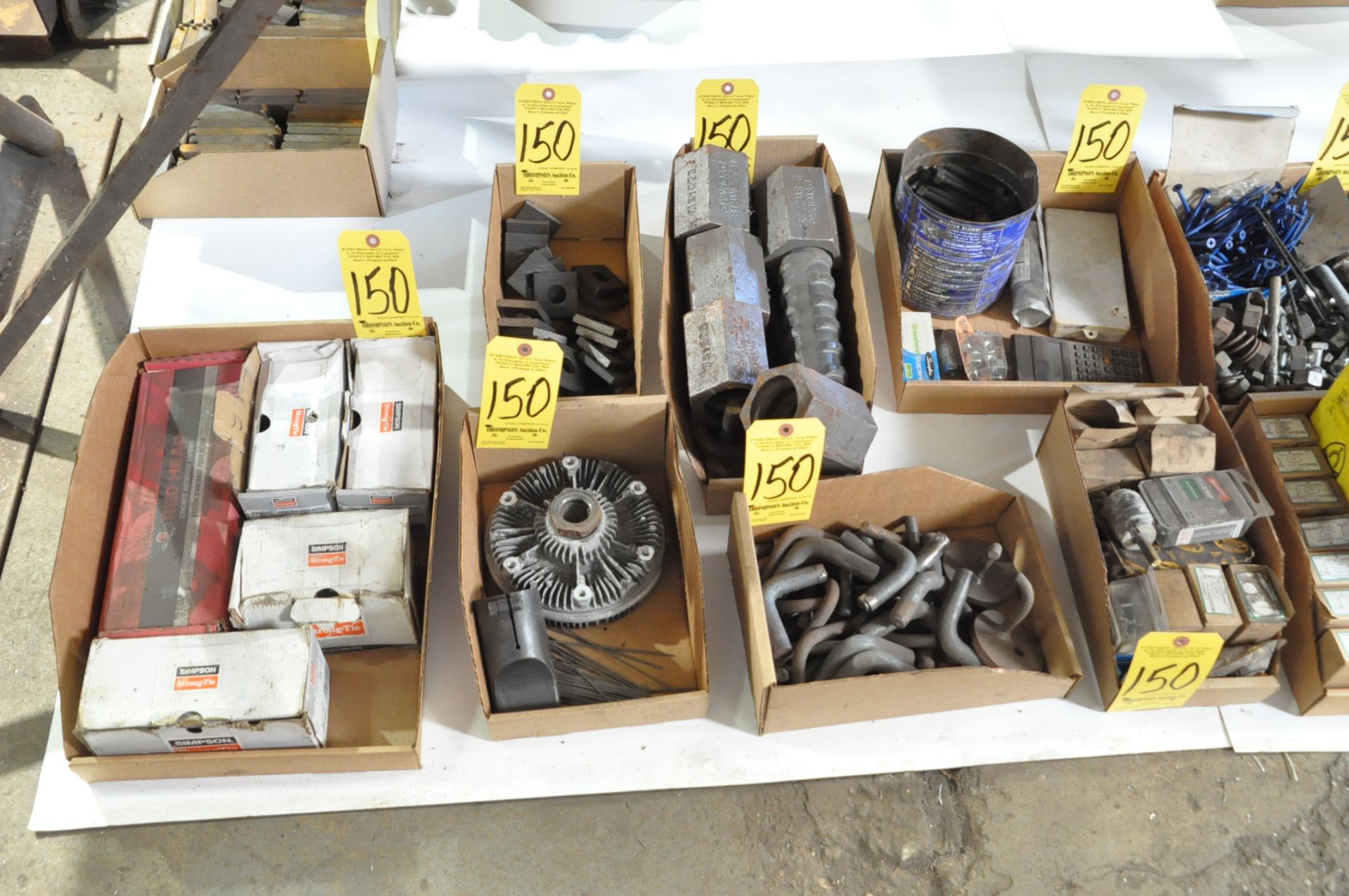 Lot-Bolts, Nuts, Washers, Tap Com Screws, Anchors, etc. in (15) Boxes on Floor Under (1) Table - Image 3 of 5