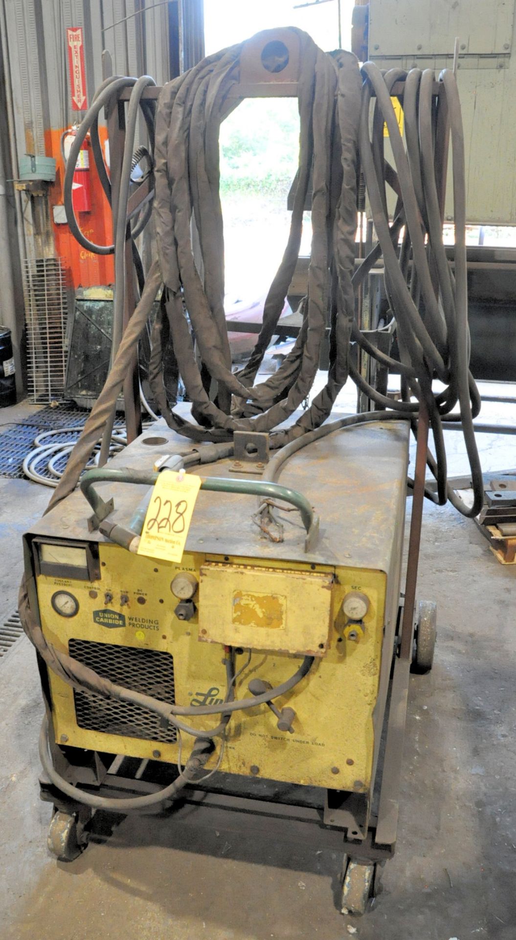 Linde Plasma Cutter System, S/n N/a, with Leads, on Wheels