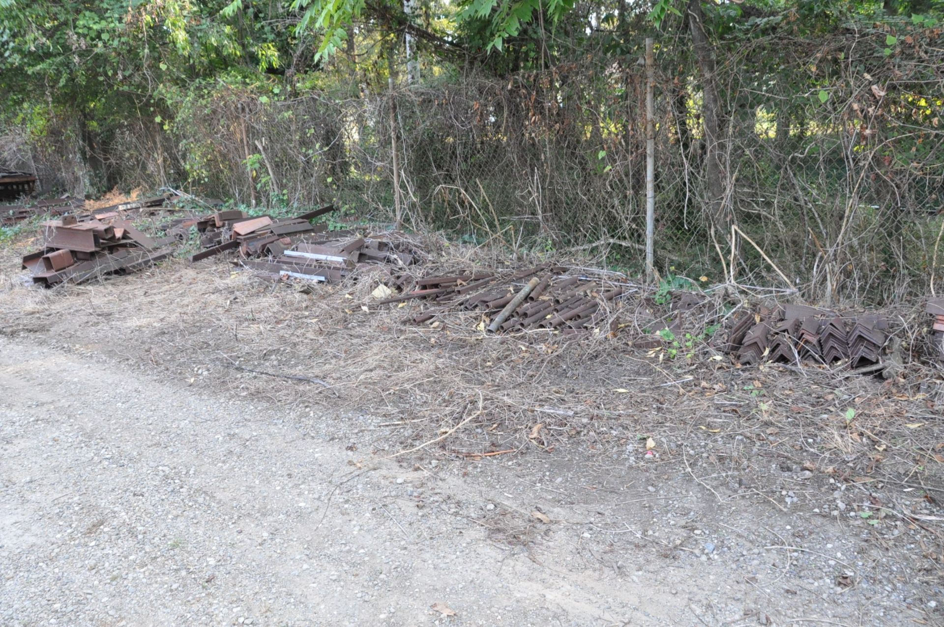 Lot-Various Steel Cutoff Stock Along (1) Fence, (Flat Bar Stock and Rack Not Included) - Image 8 of 16