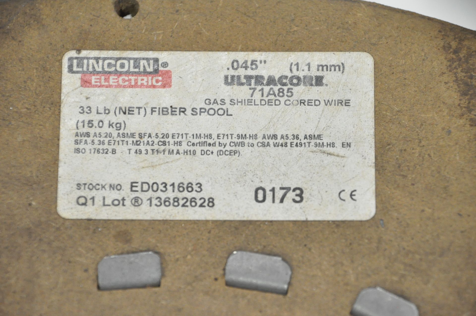 Lot-(2) Spools Lincoln Ultracore .045 Welding Wire - Image 2 of 2
