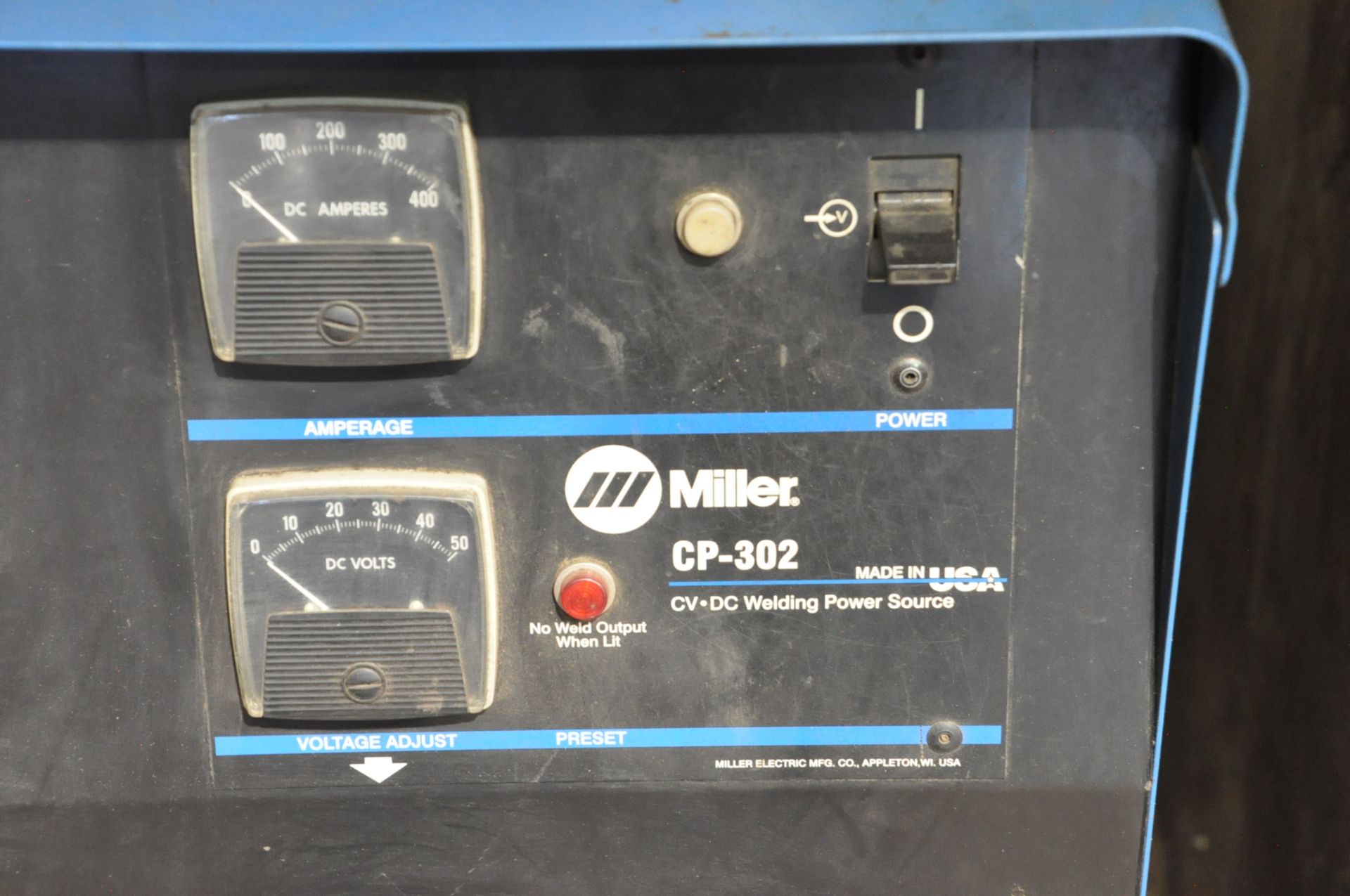 Miller CP-302, 300-Amp Capacity CV-DC Mig Welding Power Source, S/n KH392018, with Leads, Miller S- - Image 4 of 8