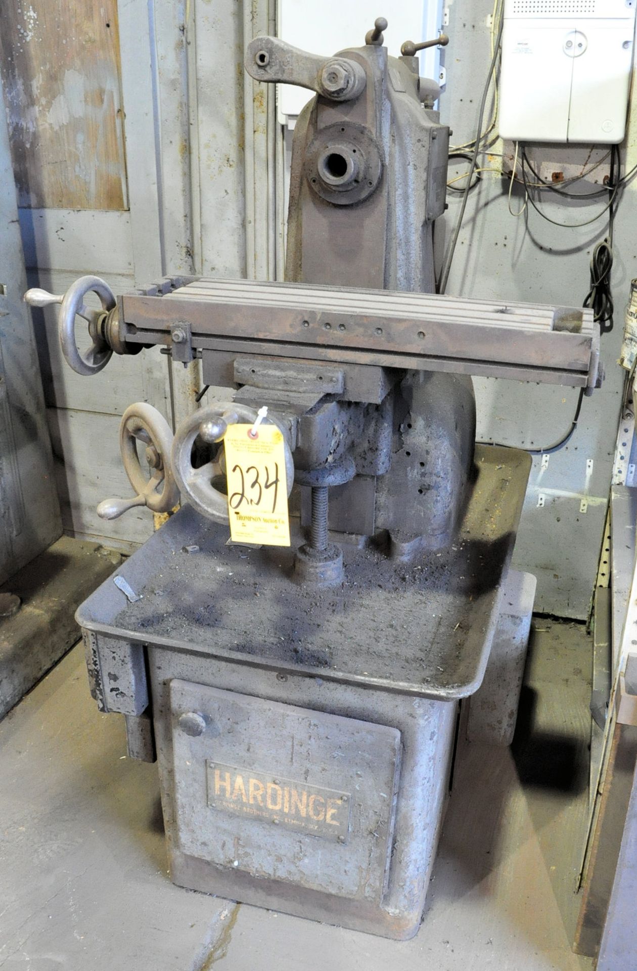 Hardinge Horizontal Milling Machine, S/n N/a, 6 1/2" x 25 1/2" T-Slotted Table