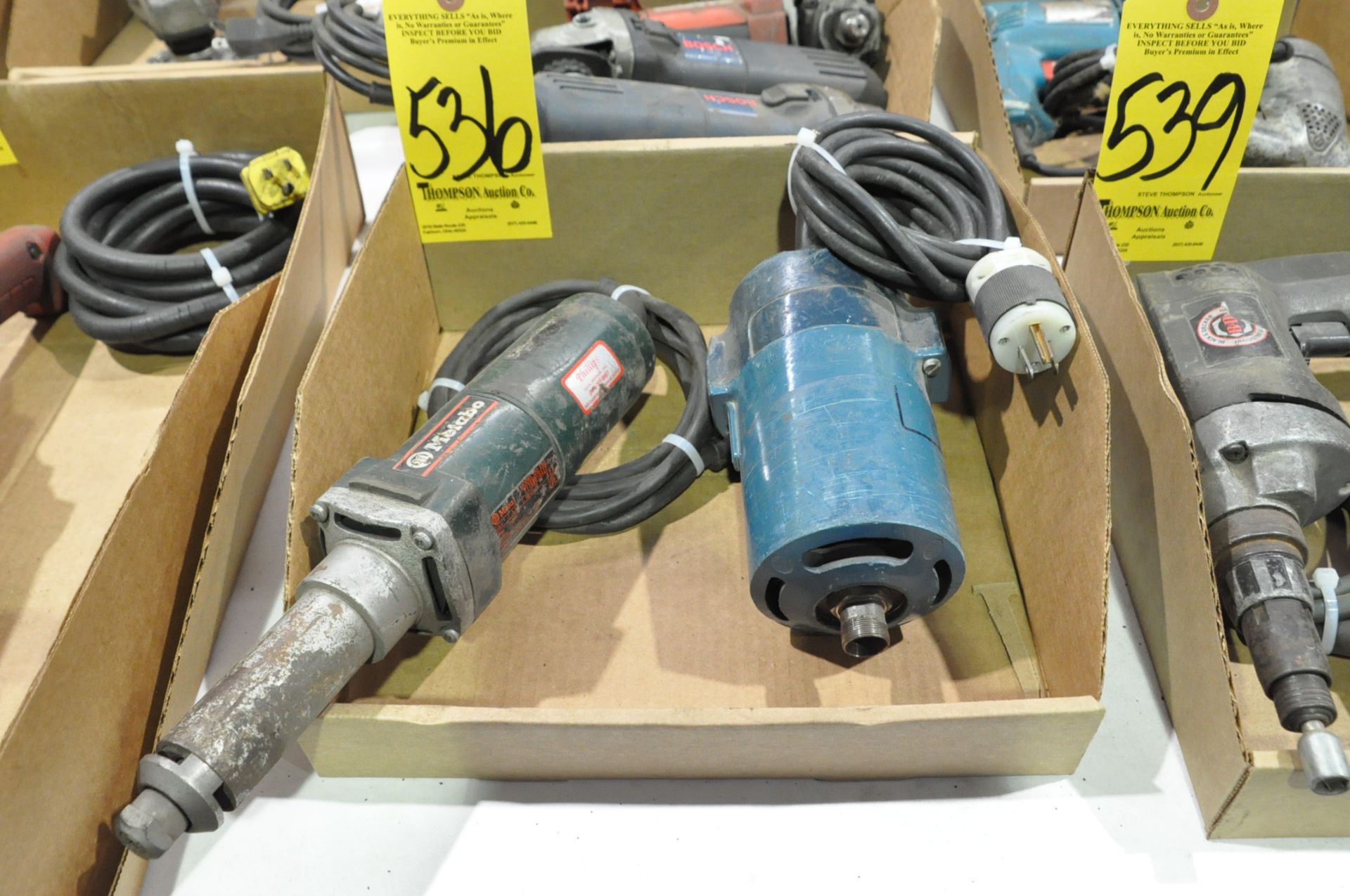 Lot-(1) Metabo DG250 Electric Die Grinder and (1) No Name Die Grinder in (1) Box