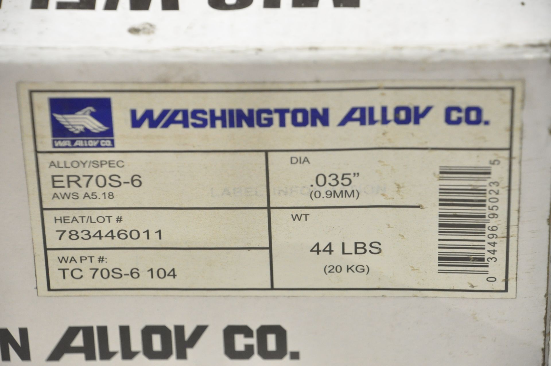 Spool Washington Alloy .035, ER70S-6 Welding Wire - Image 2 of 2