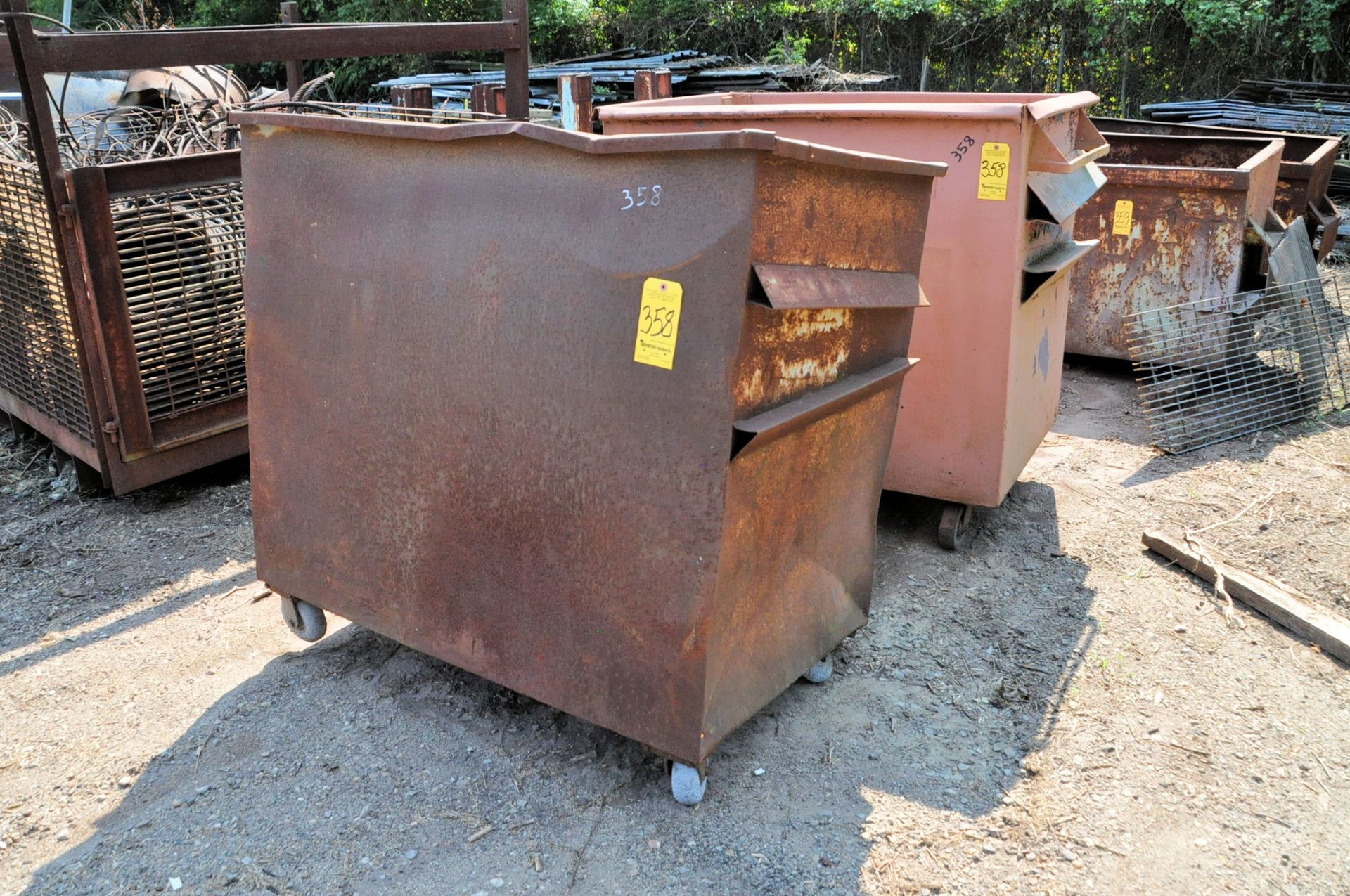 Lot-(2) Various Trash Dumpster Boxes