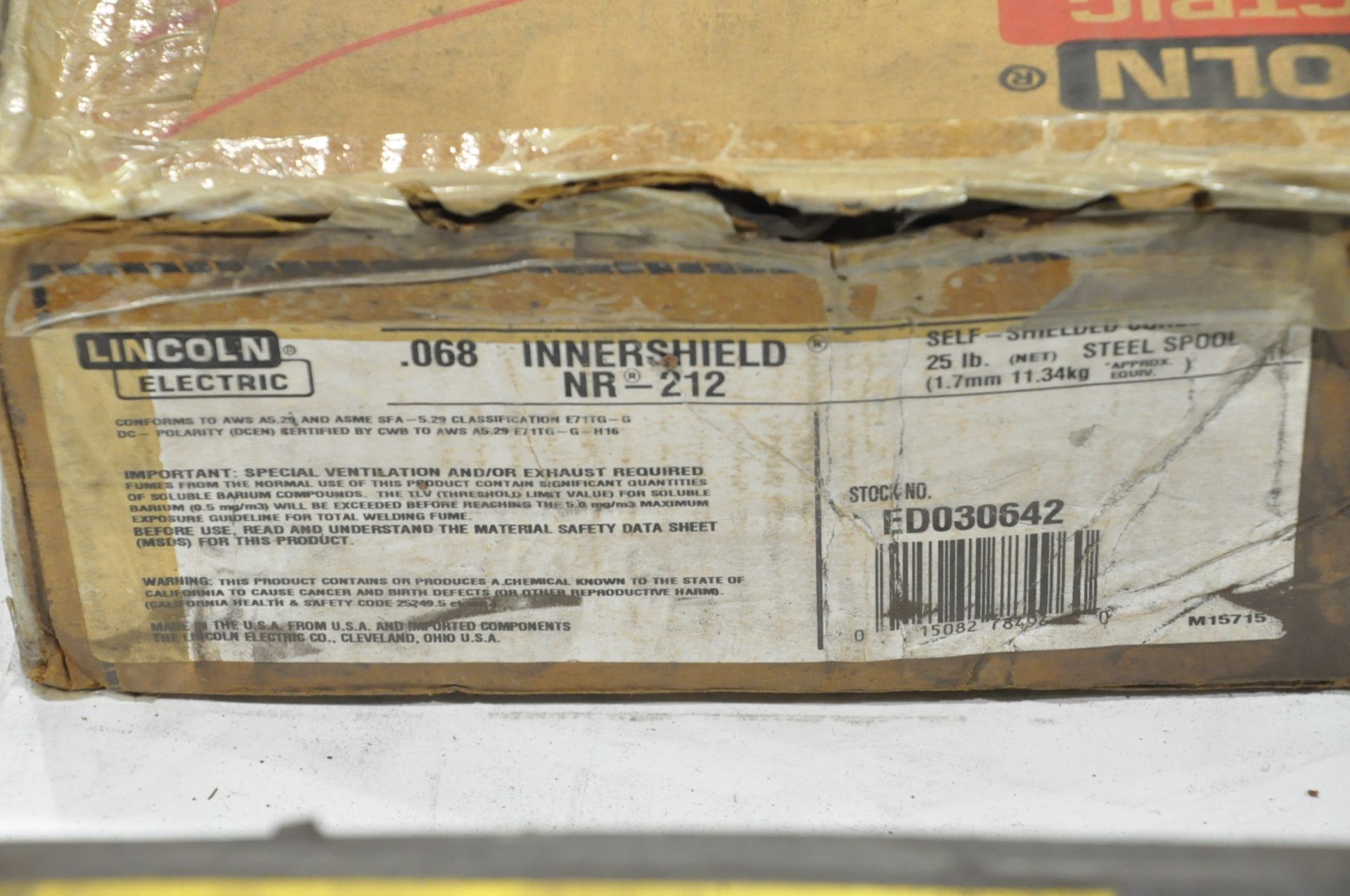 Spool Lincoln .068 Innershield NR-212 Welding Wire - Image 2 of 2
