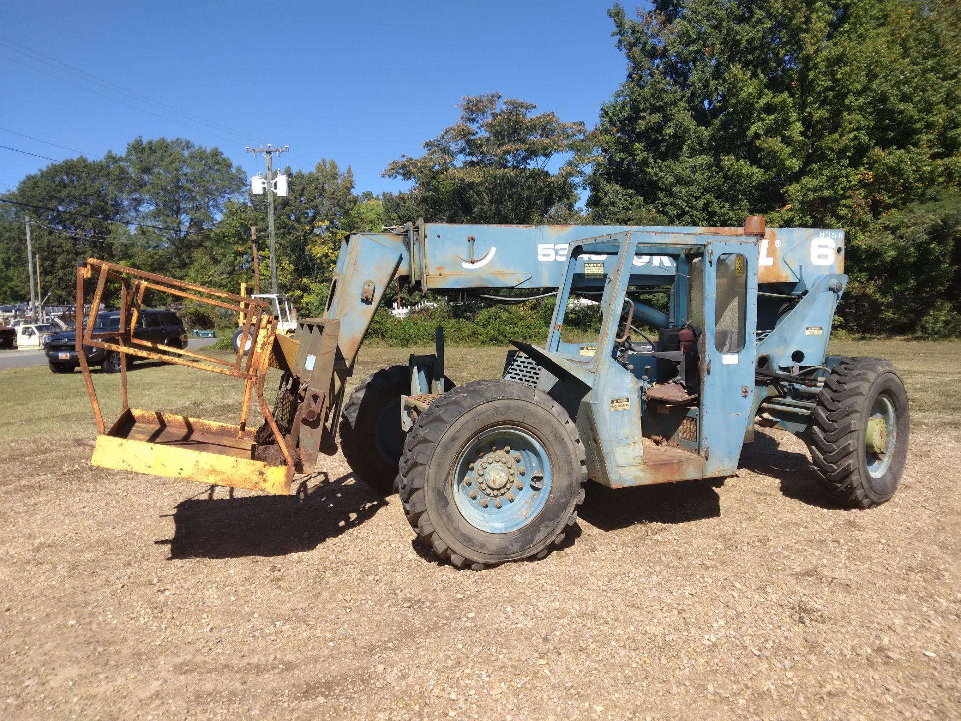 Gradall Model 534C-6 Telehandler All Terrain Fork Lift Truck, S/n 0388859, 6,000-Lbs. x 36' Lift