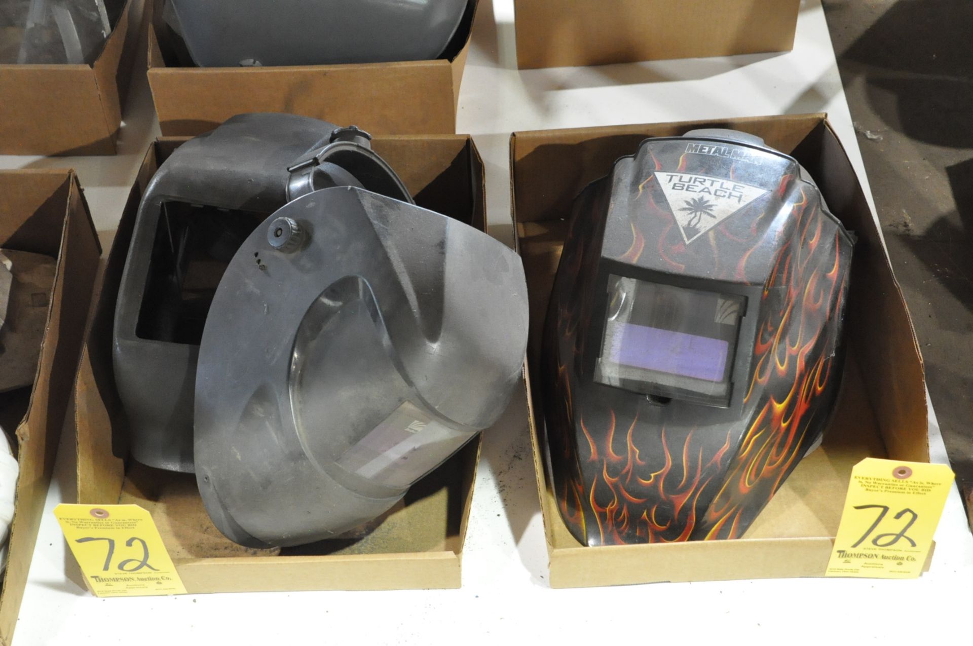 Lot-Welding Helmets in (4) Boxes Under (1) Table - Image 2 of 2