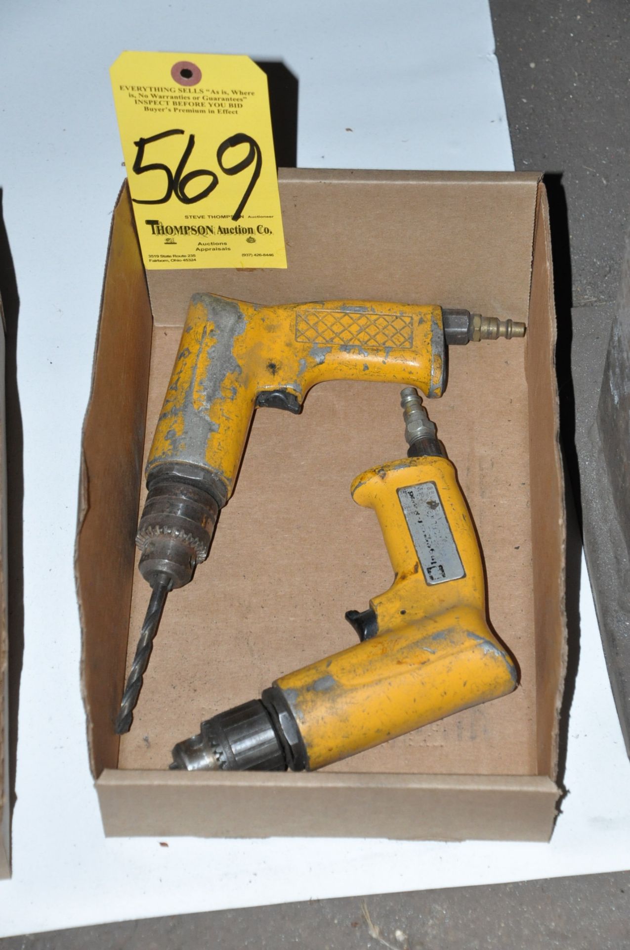 Lot-(2) Ingersoll Rand 3/8" Pneumatic Drills in (1) Box