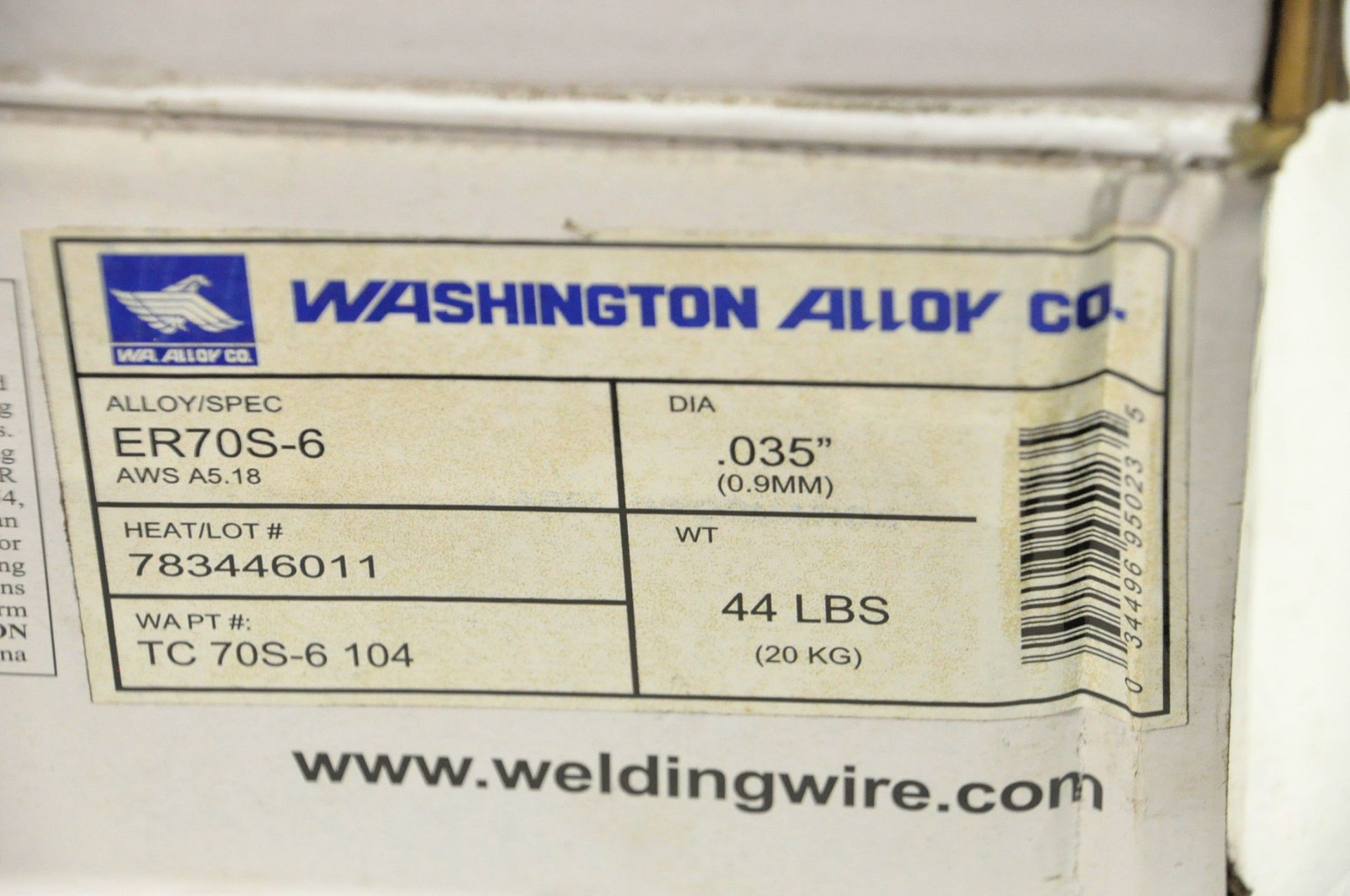 Lot-(2) Spools Washington Alloy .035, ER70S-6 Welding Wire - Image 3 of 3