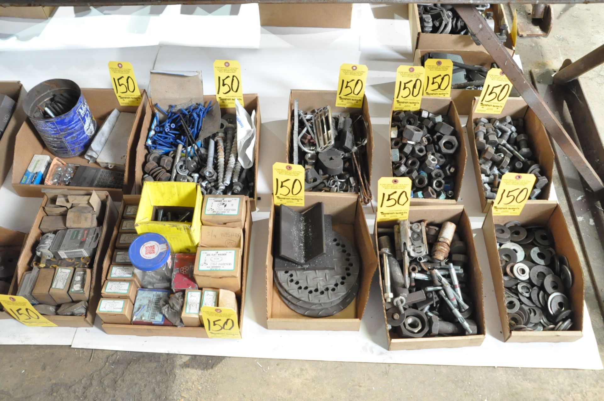 Lot-Bolts, Nuts, Washers, Tap Com Screws, Anchors, etc. in (15) Boxes on Floor Under (1) Table - Image 4 of 5