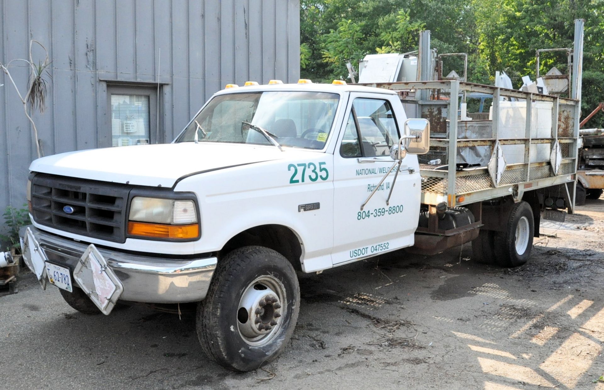 1994 Ford Super Duty XL Flat Bed Truck, VIN 1FDLF47M5REA12295, Standard Cab, 8' x 12' Flat Bed, - Image 2 of 13