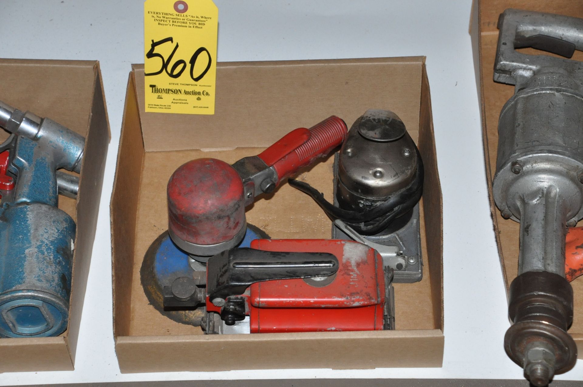 Lot-(3) Various Pneumatic Sanders in (1) Box