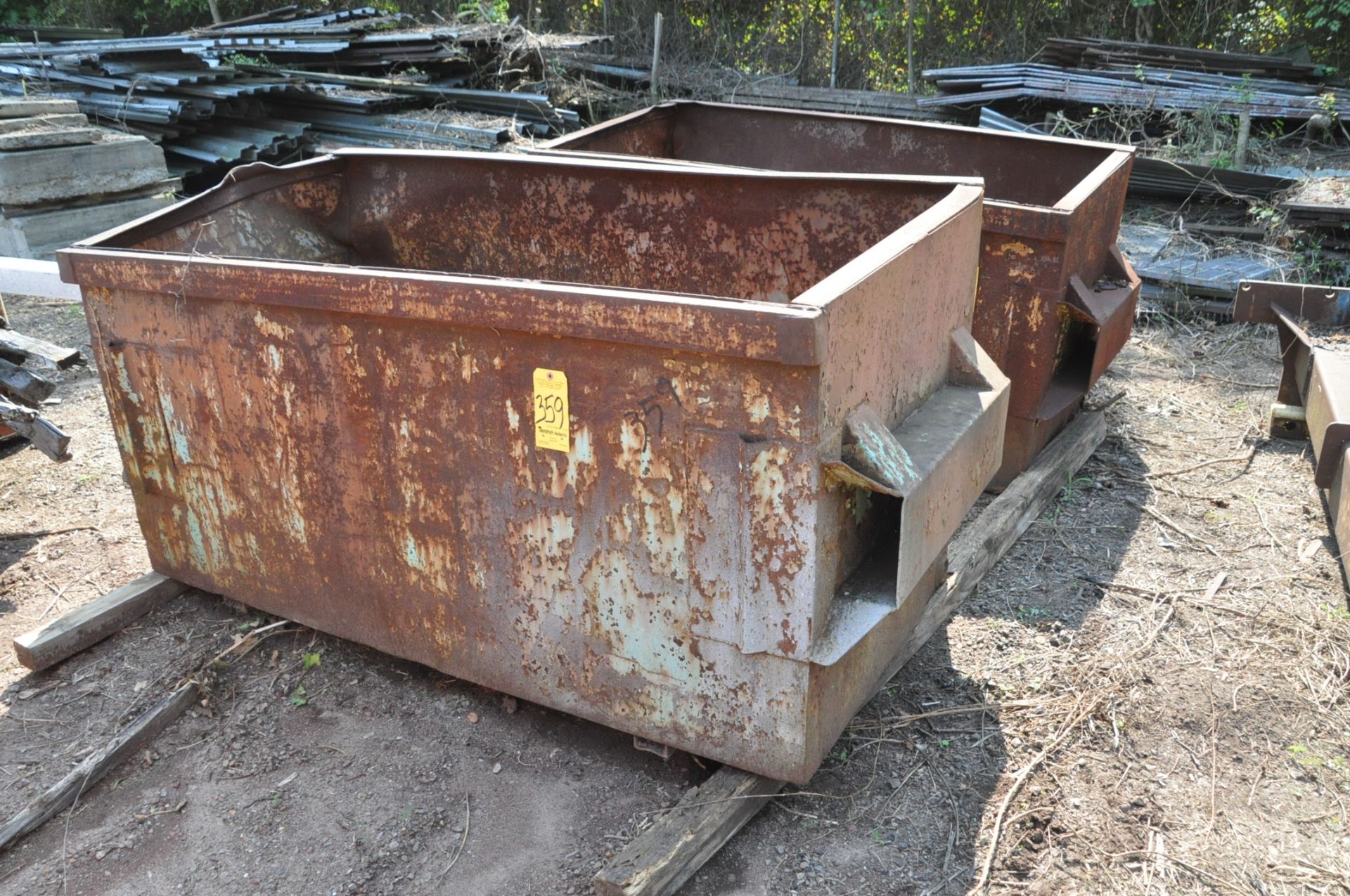 Lot-(2) Various Trash Dumpster Boxes