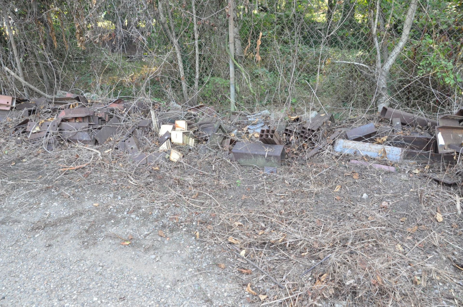 Lot-Various Steel Cutoff Stock Along (1) Fence, (Flat Bar Stock and Rack Not Included) - Image 6 of 16