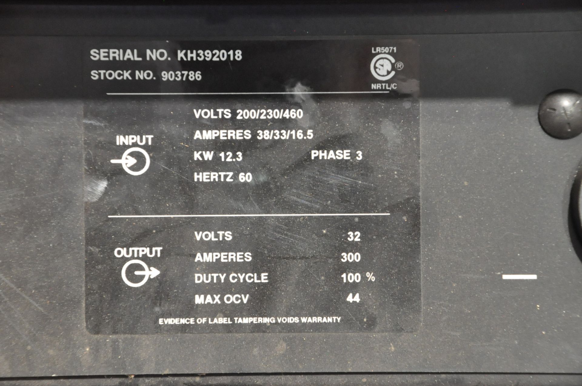 Miller CP-302, 300-Amp Capacity CV-DC Mig Welding Power Source, S/n KH392018, with Leads, Miller S- - Image 8 of 8