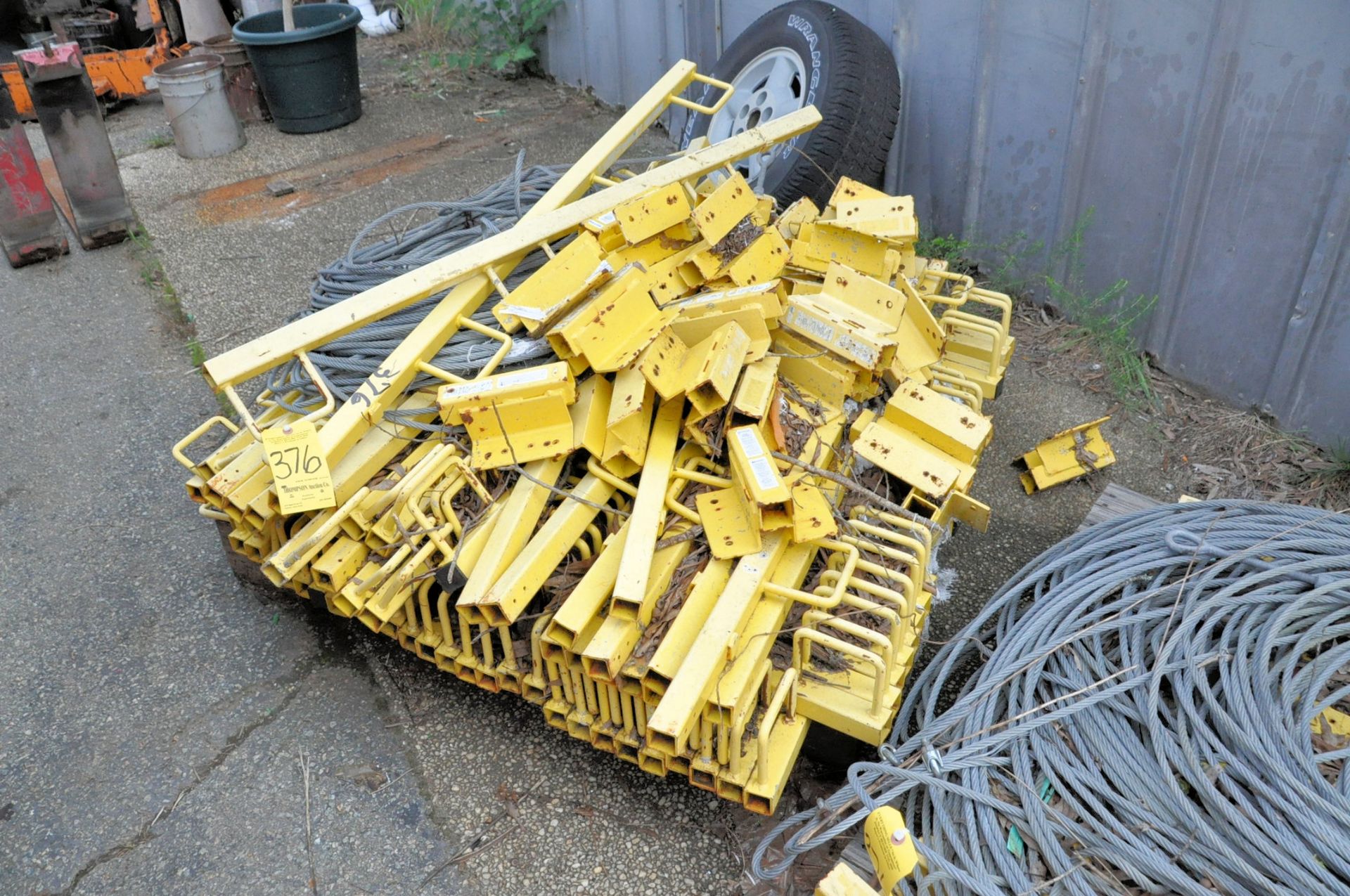 Lot-Roof Perimeter Safety Stanchions, Cables, on (2) Pallets - Image 2 of 3