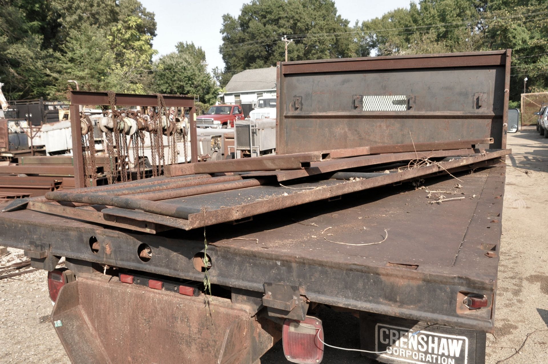 1989 Ford Super Duty Standard Cab Flat Bed Truck, VIN2FDLF47M3KCA94247, 8' x 12' Flat Bed, Rails, - Image 13 of 13