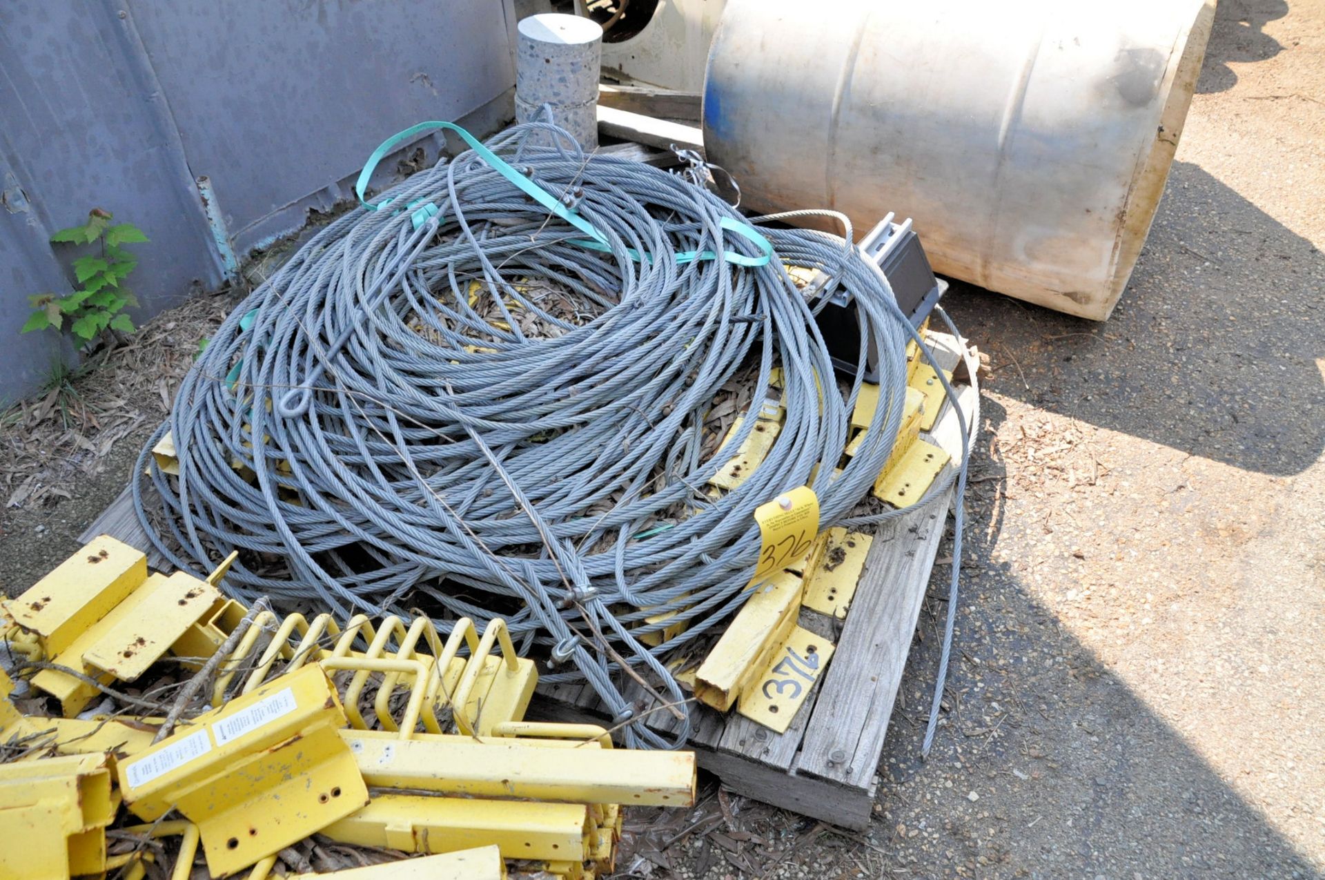 Lot-Roof Perimeter Safety Stanchions, Cables, on (2) Pallets - Image 3 of 3